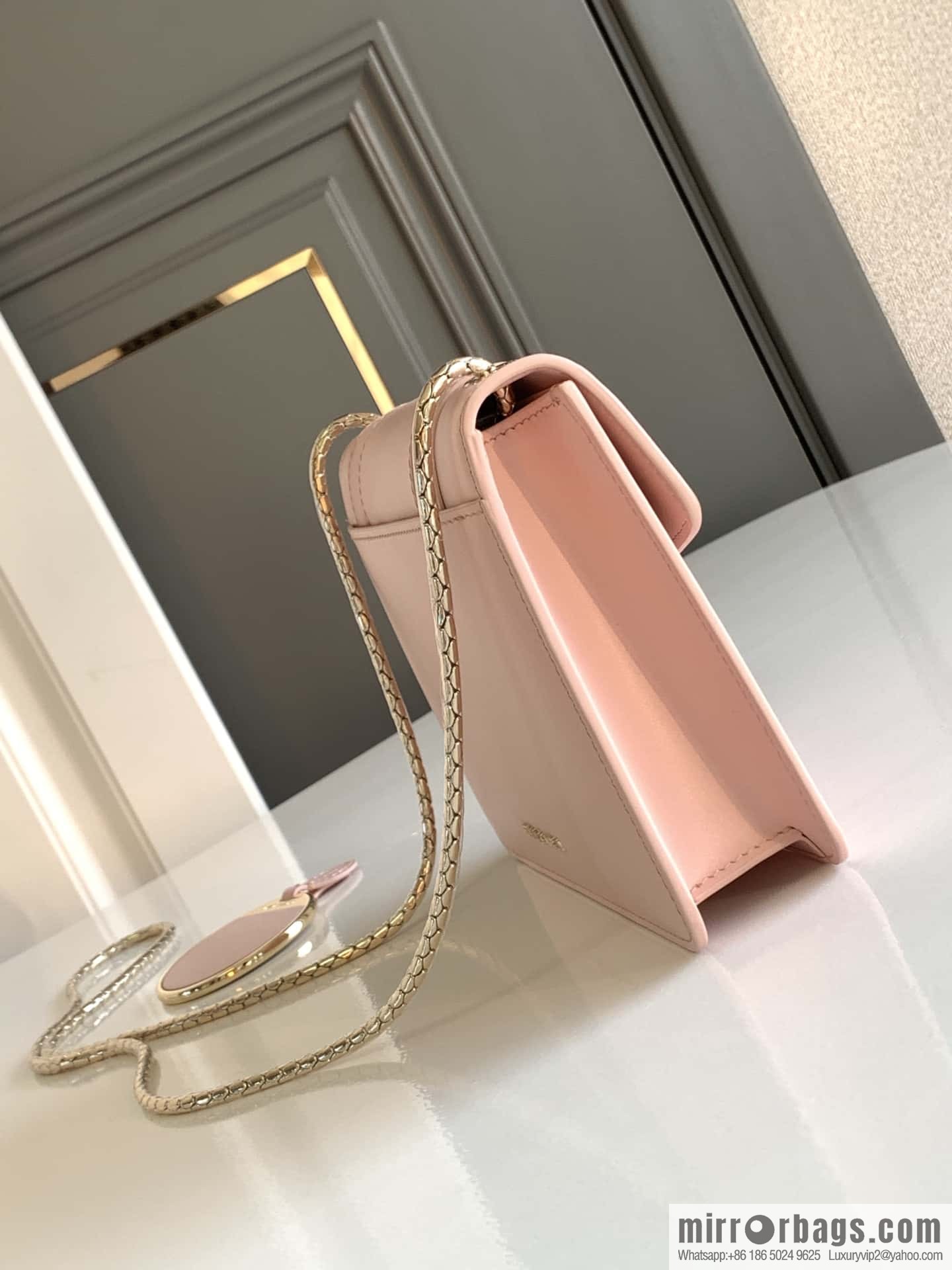 BVLGARI Bulgari Serpenti, single layer 20cm 61879 Jasmine quartz pink