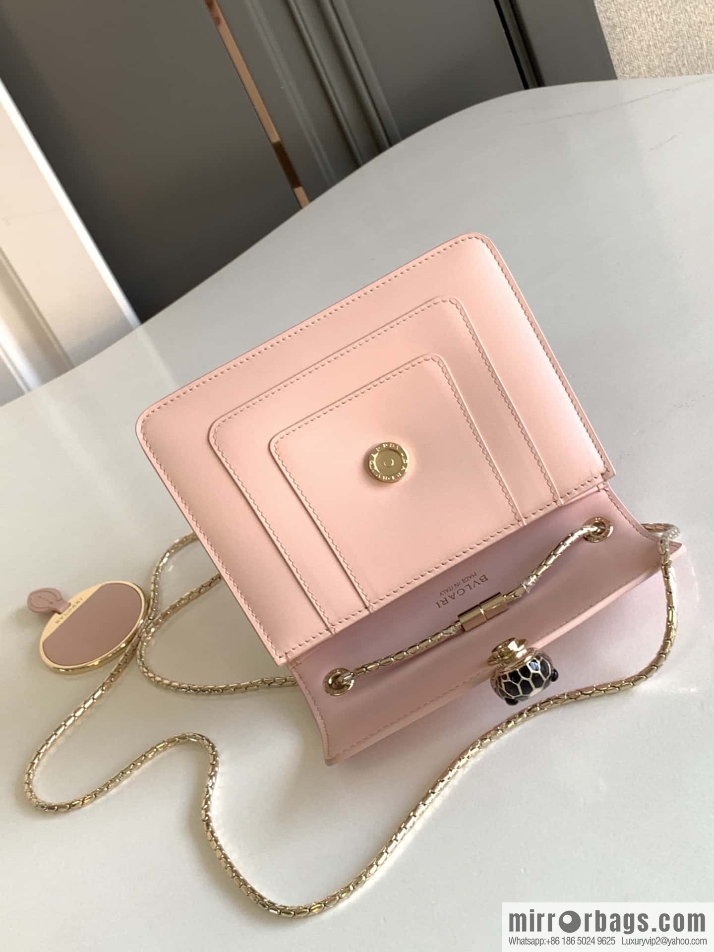 BVLGARI Bulgari Serpenti, single layer 20cm 61879 Jasmine quartz pink
