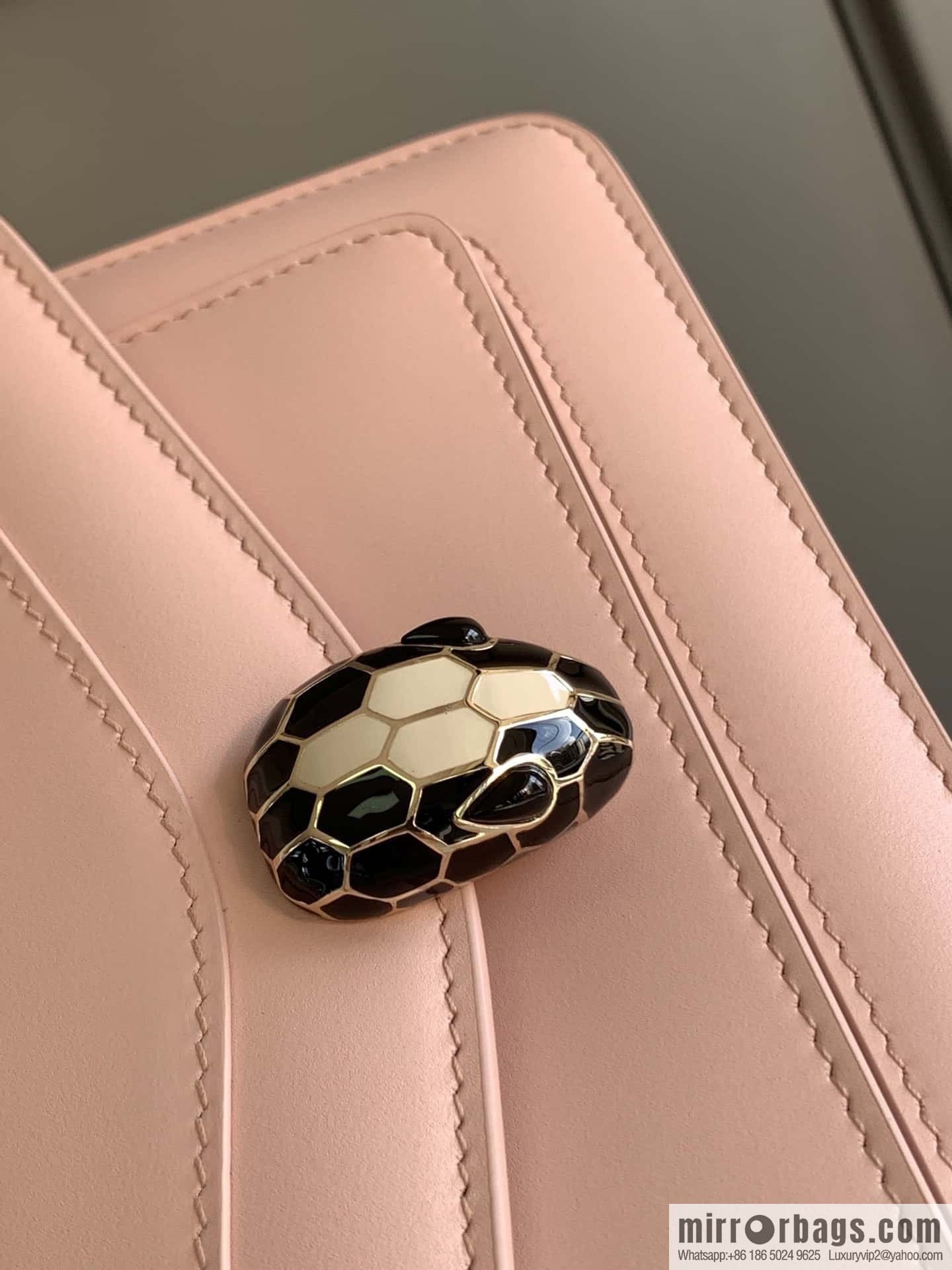 BVLGARI Bulgari EAST-WEST series small shoulder bag 292103 spring flower quartz pink 22CM