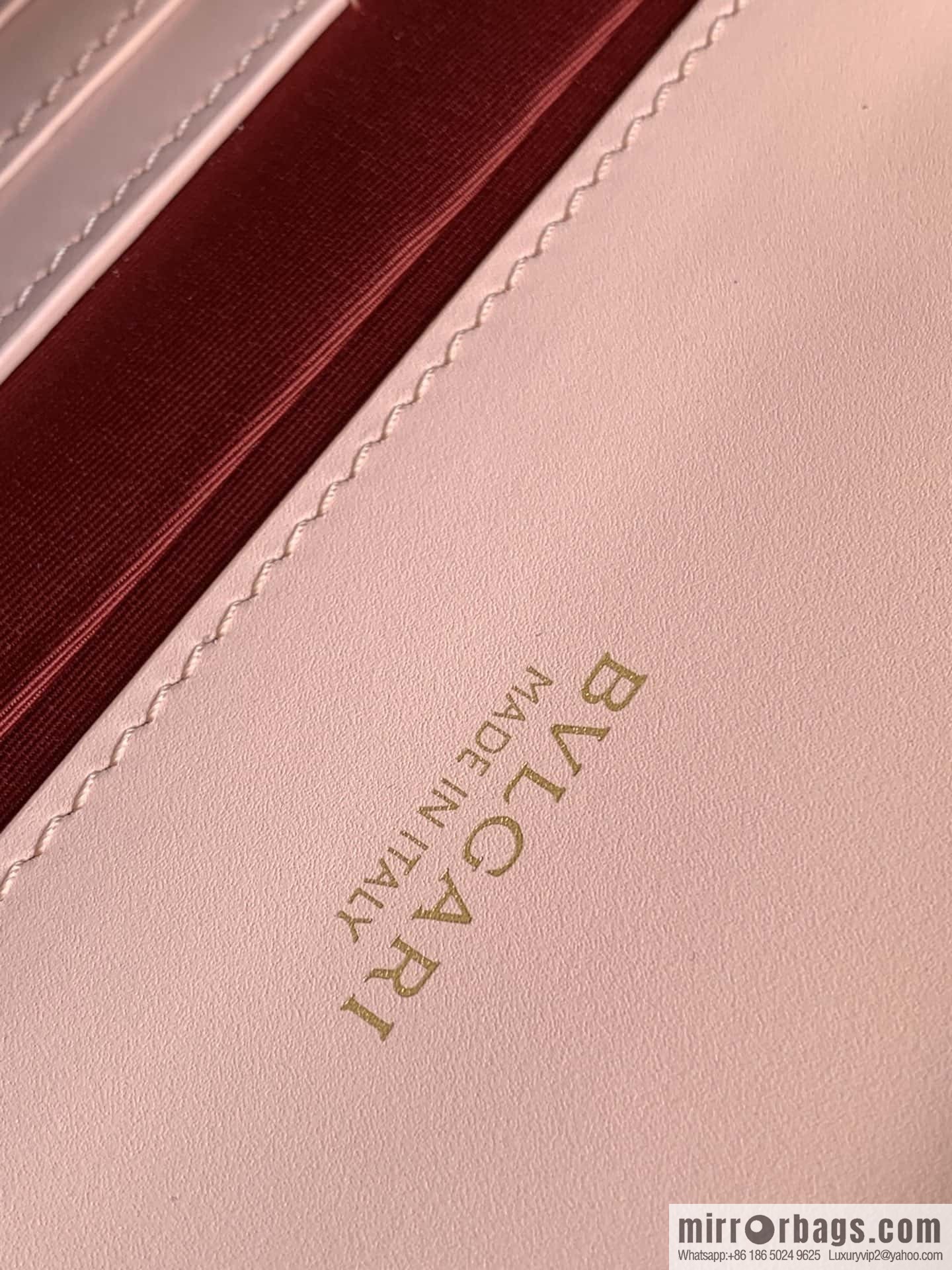 BVLGARI Bulgari EAST-WEST series small shoulder bag 292103 spring flower quartz pink 22CM