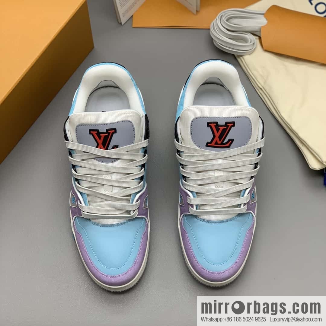 LV Vuitton logo, sports and leisure shoes for couples