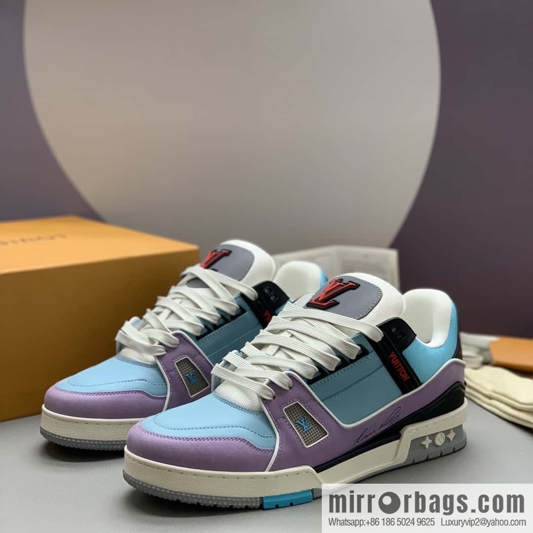 LV Vuitton logo, sports and leisure shoes for couples