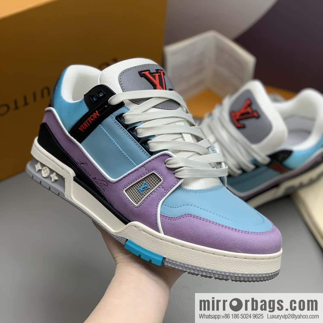 LV Vuitton logo, sports and leisure shoes for couples