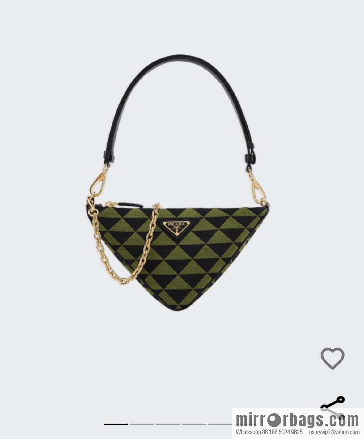 PRADA embroidery triangle bag 🎉 1BC543
