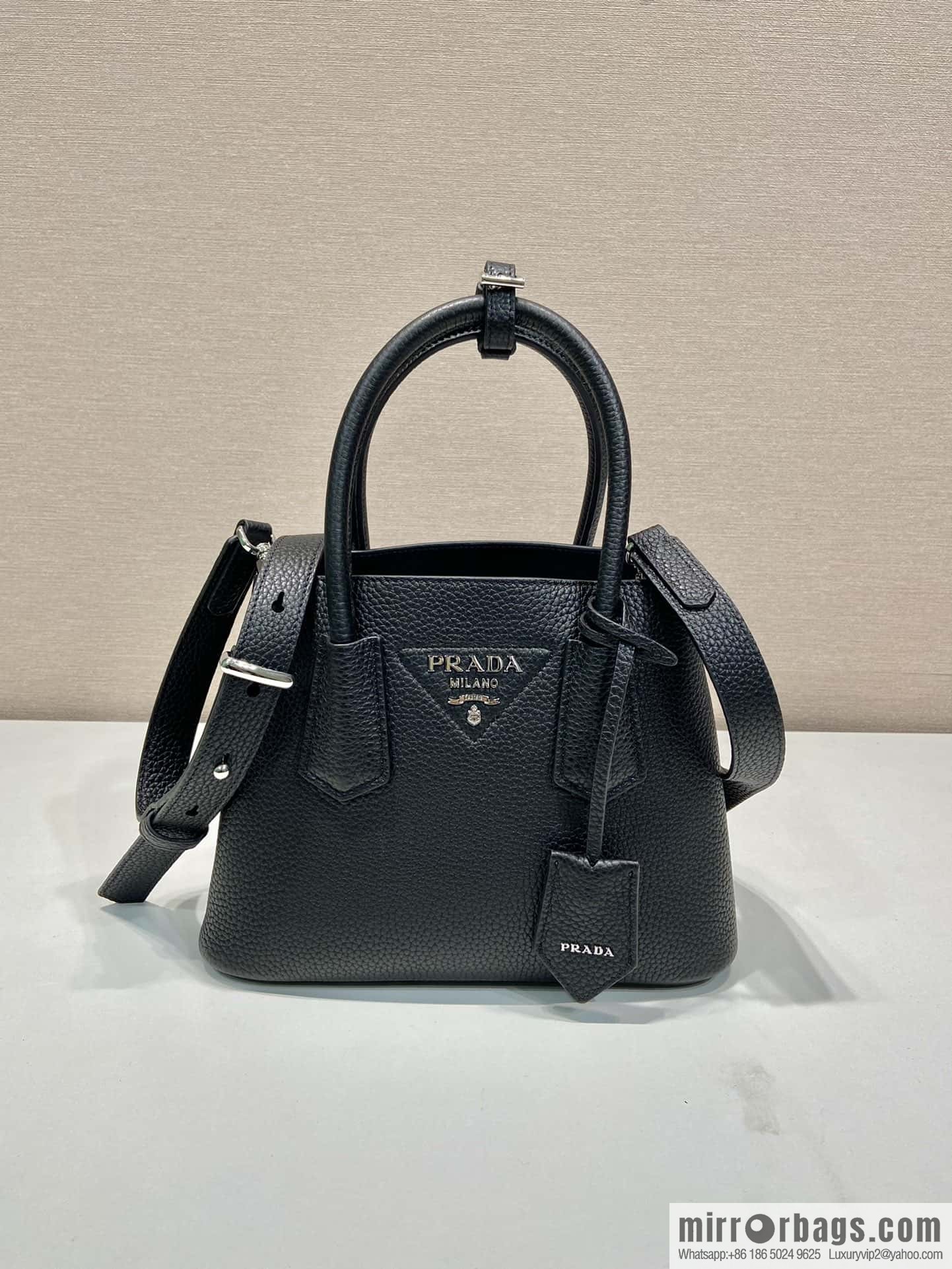 PRADA new shopping bag 🎉 1BG443 suede black