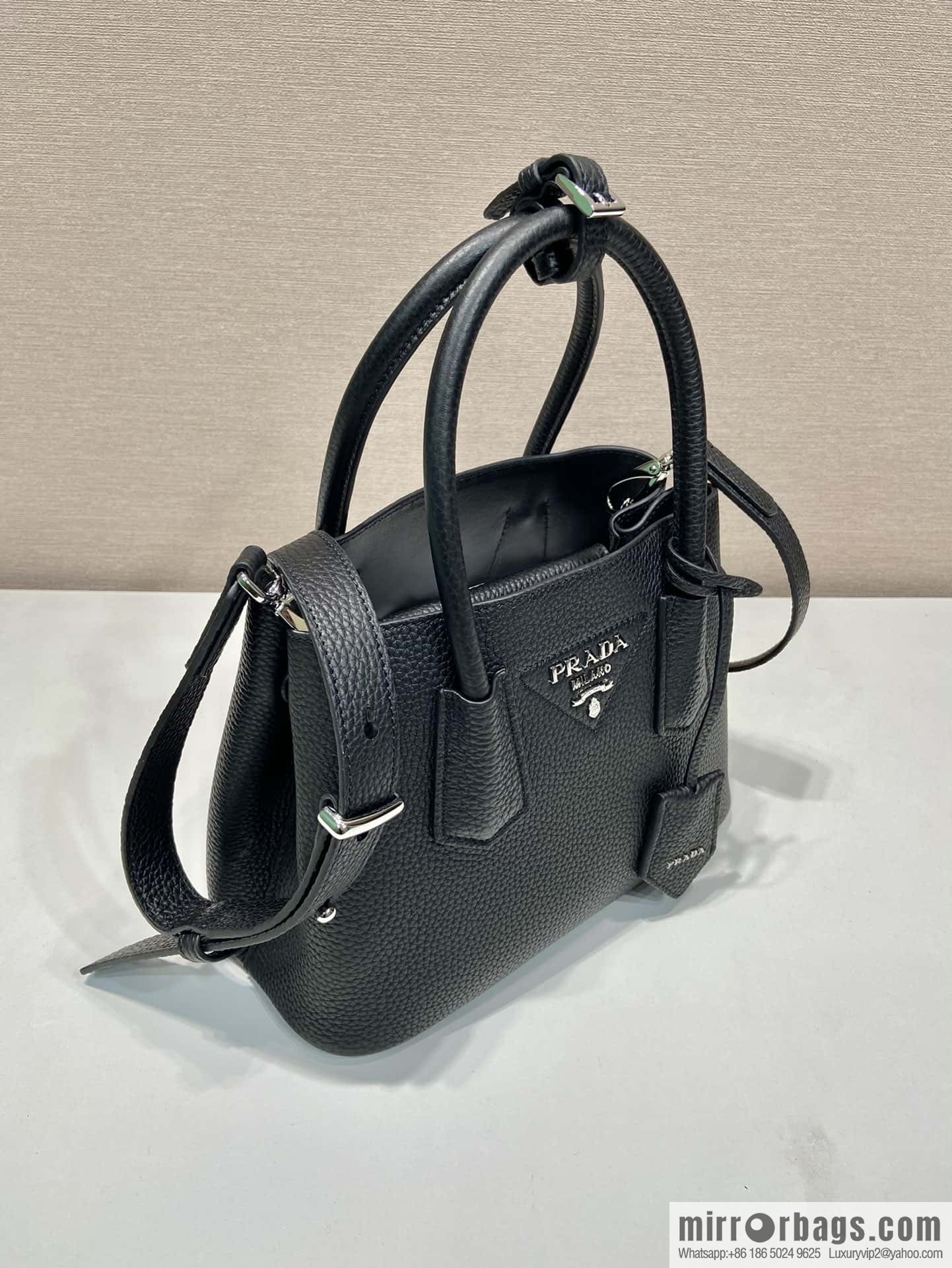 PRADA new shopping bag 🎉 1BG443 suede black