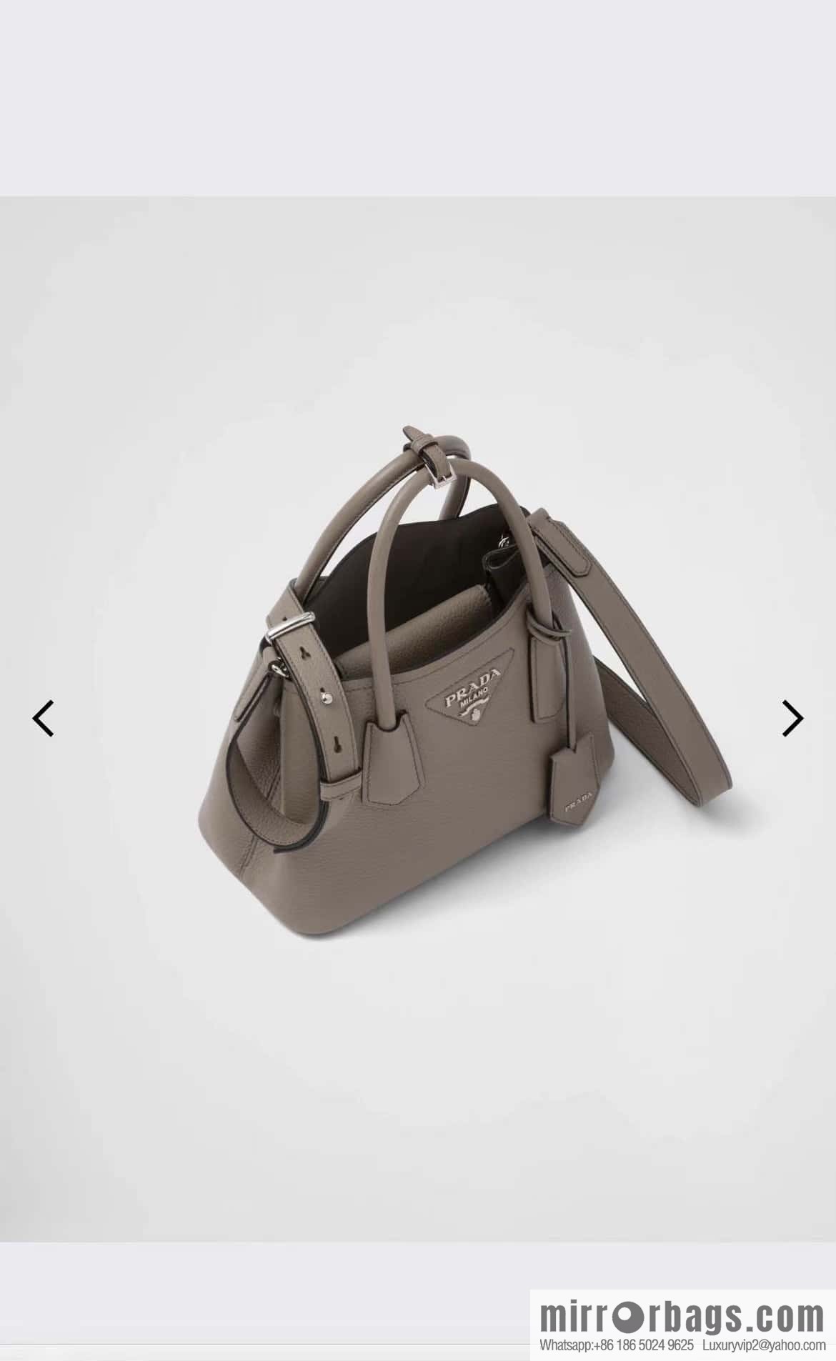PRADA new shopping bag 🎉 1BG443 suede pattern, gray