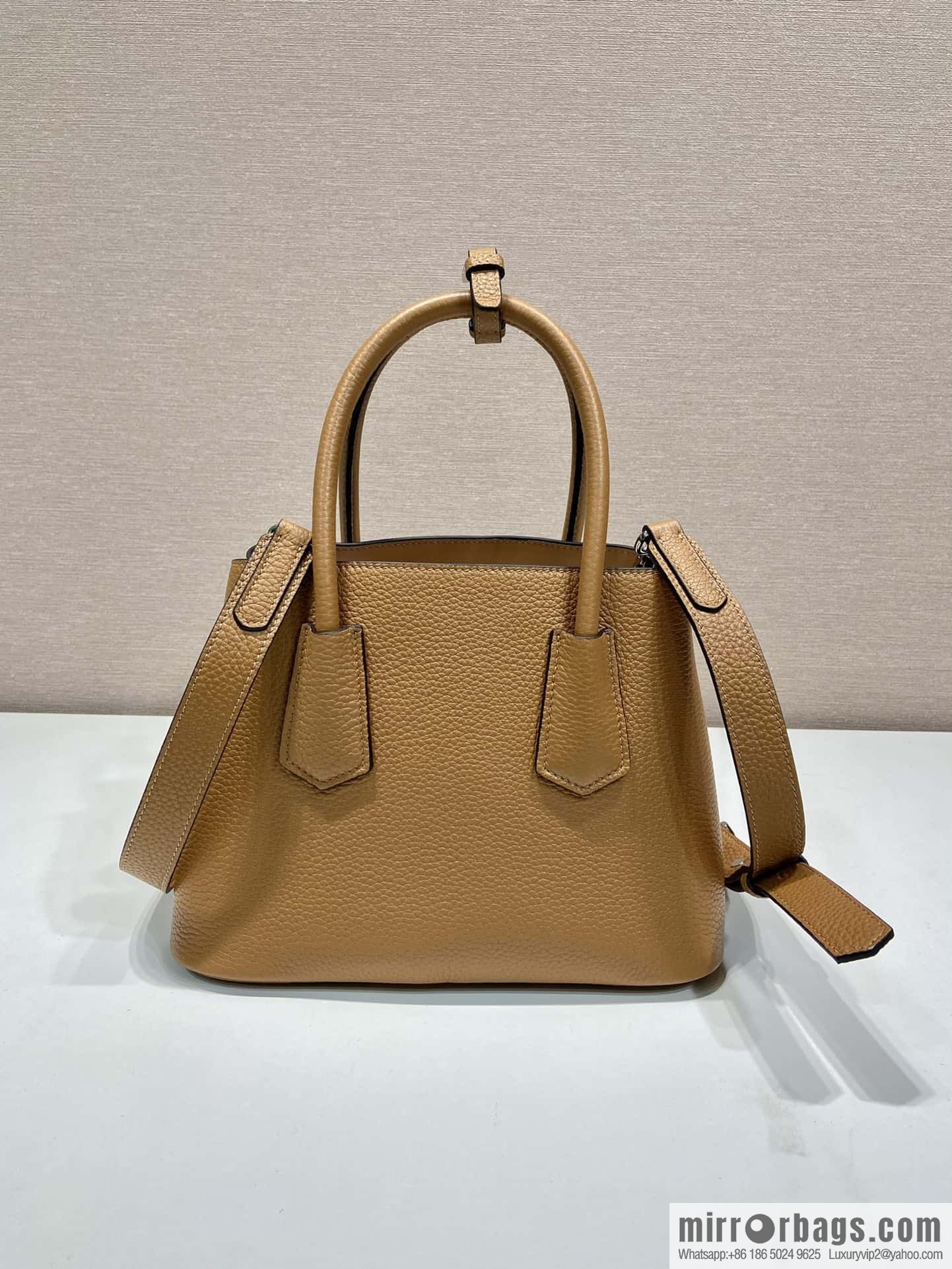 PRADA new shopping bag 🎉 1BG443 suede pattern, brown