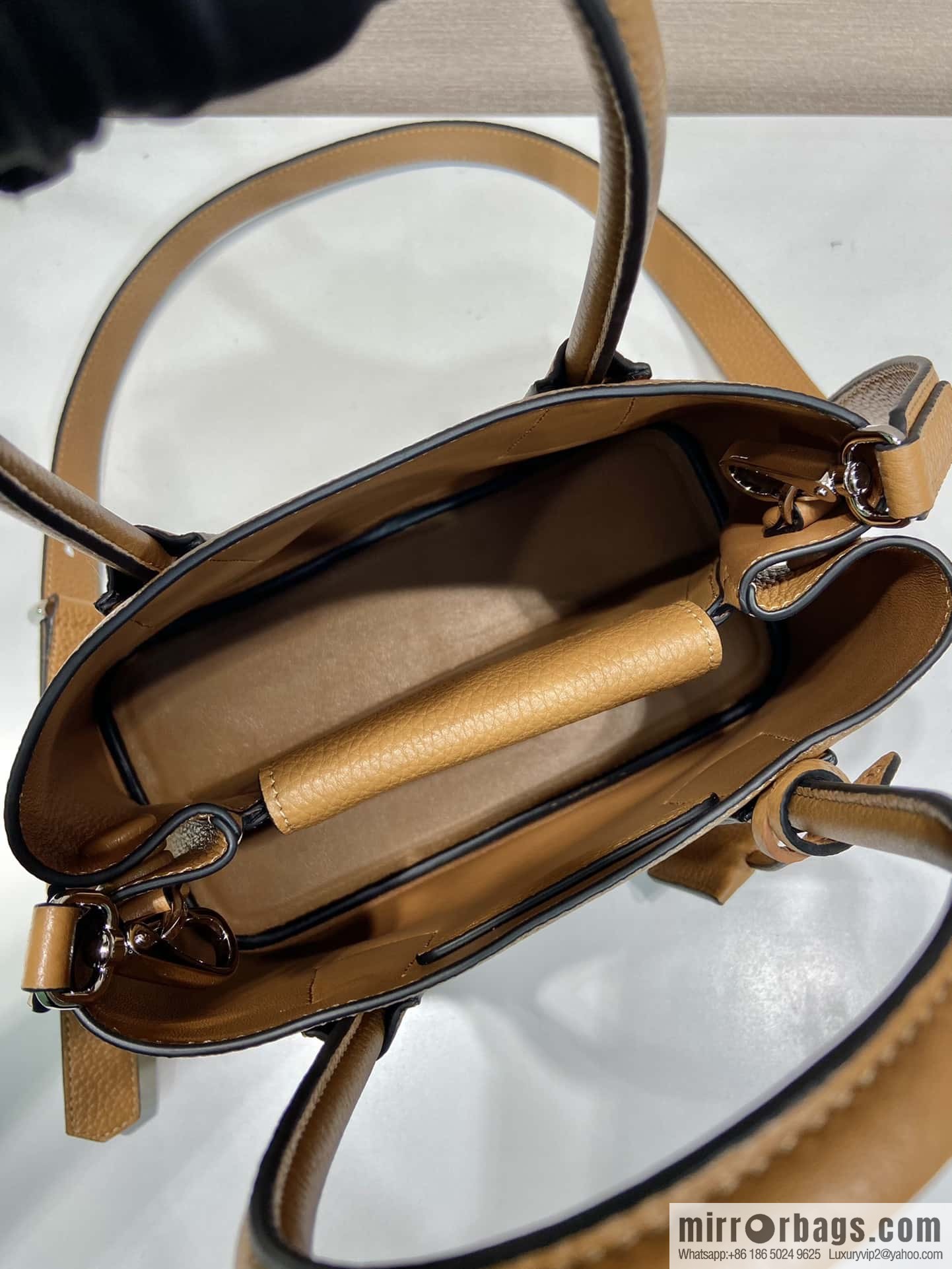 PRADA new shopping bag 🎉 1BG443 suede pattern, brown