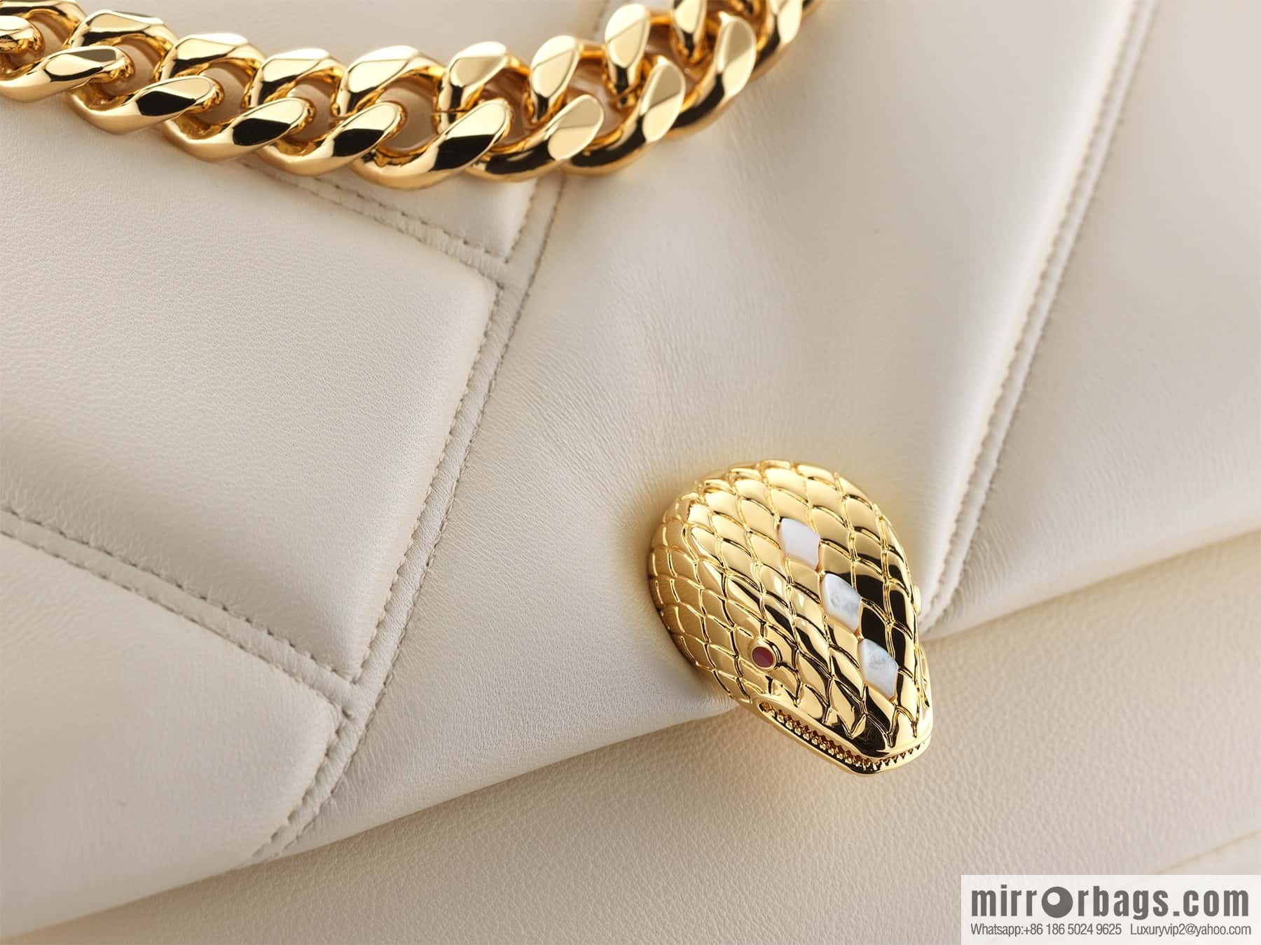 BVLGARI Bulgari SERPENTI CABOCHON Series 291088 White 22CM