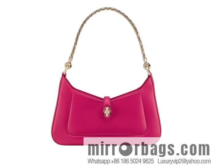 BVLGARI Bulgari SERPENTI BAIA series small shoulder bag 293208 tourmaline rose red 27CM