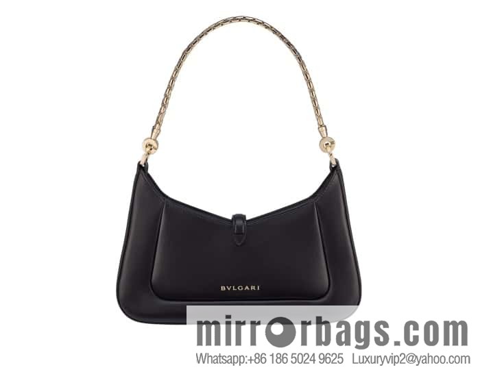 BVLGARI Bulgari SERPENTI BAIA series small shoulder bag 293208 black 27CM