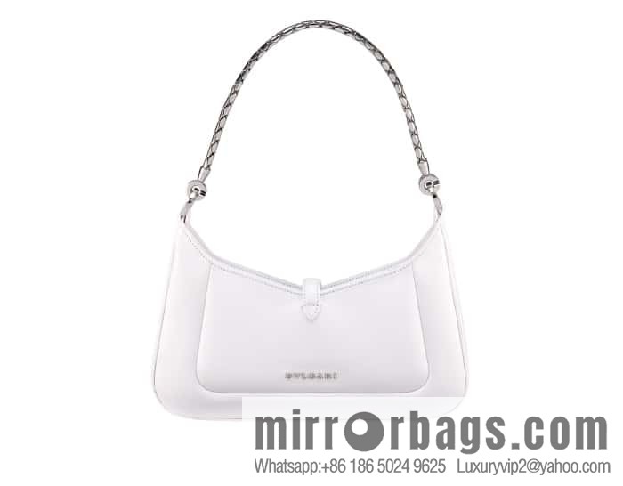 BVLGARI Bulgari SERPENTI BAIA series small shoulder bag 293208 white 27CM
