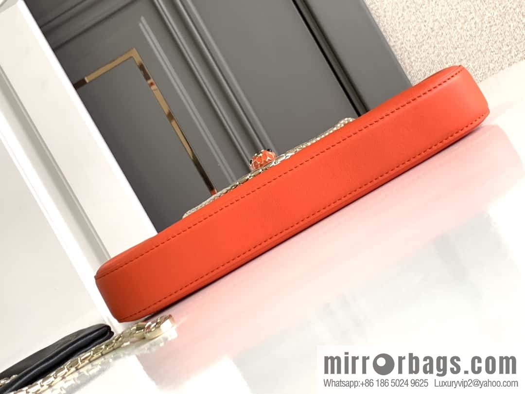 BVLGARI Bulgari SERPENTI BAIA series small shoulder bag 293208 orange agate orange 27CM