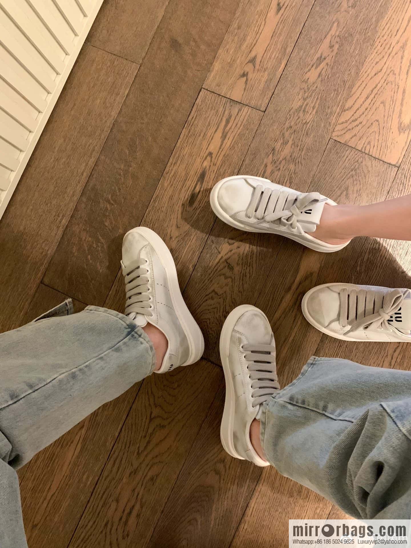 MIUMIU Miao Miao Old dirty casual sports little white shoes