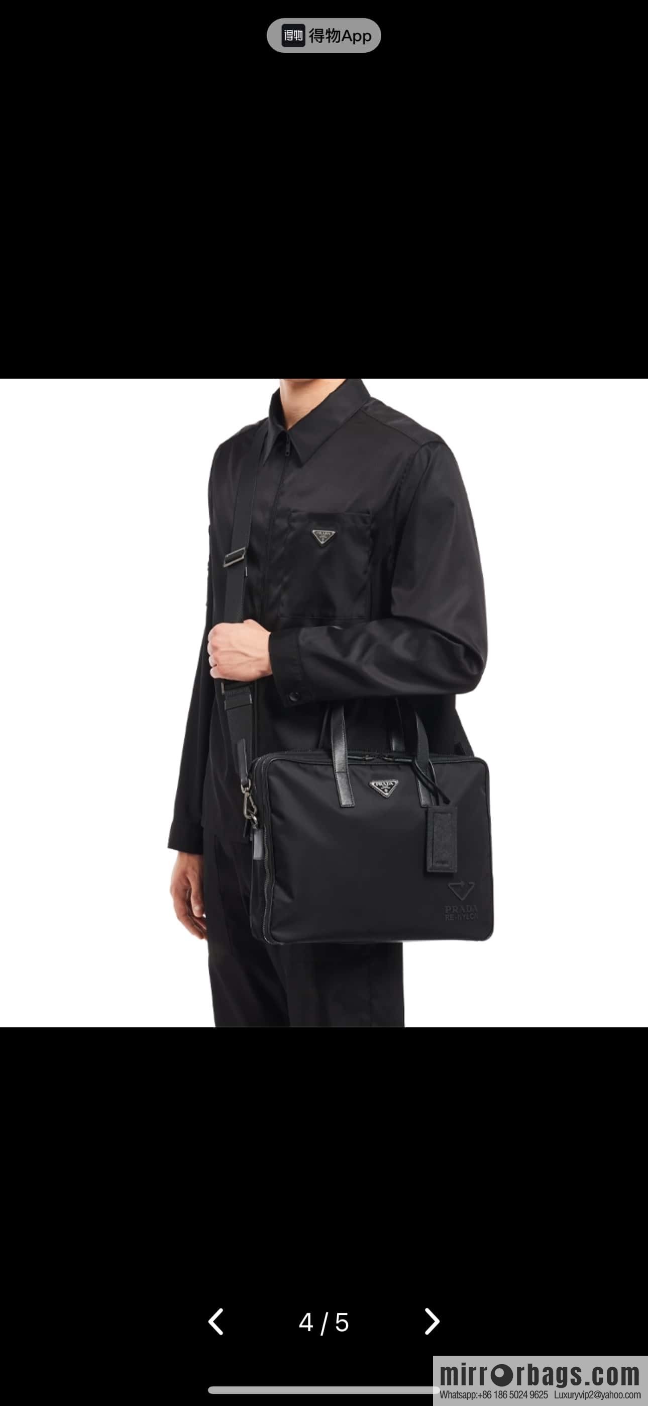 PRADA new briefcase 🎉 new 2VE005 triangle standard