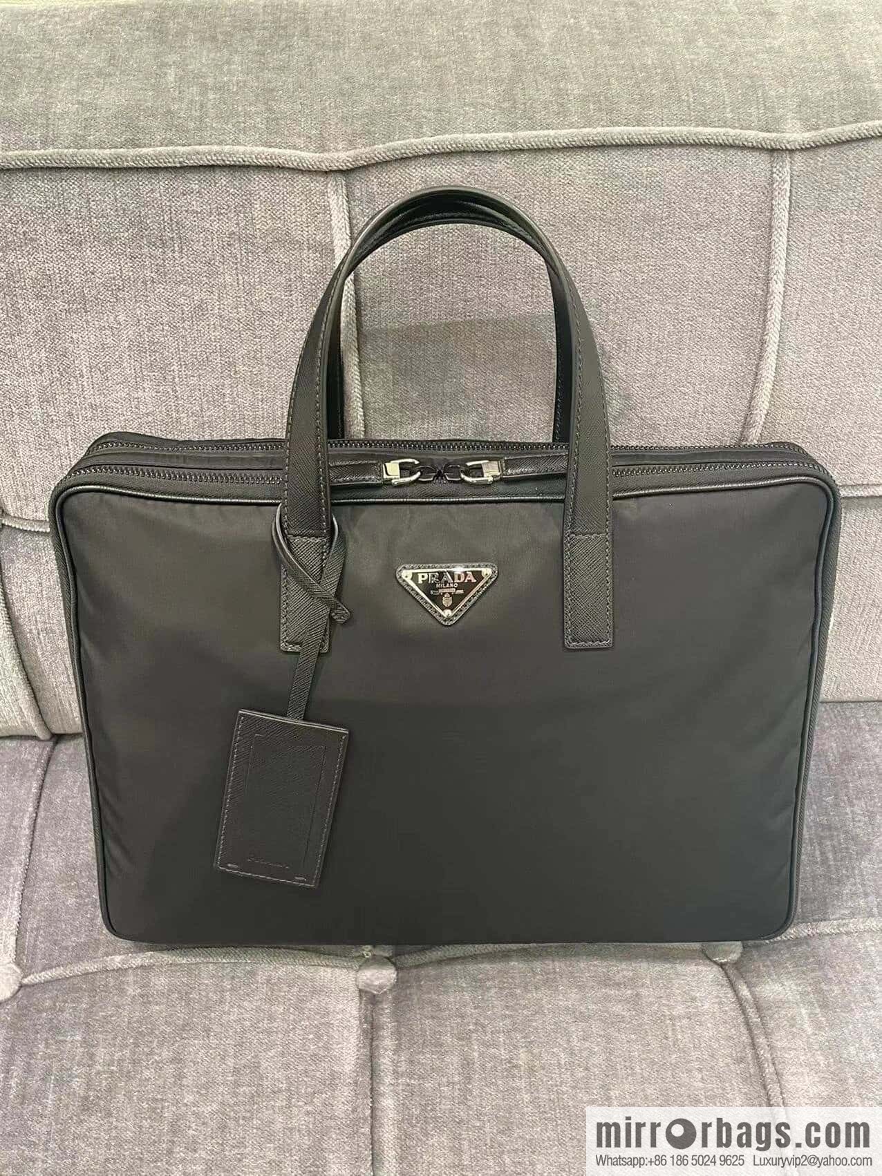 PRADA new briefcase 🎉 new 2VE005 triangle standard