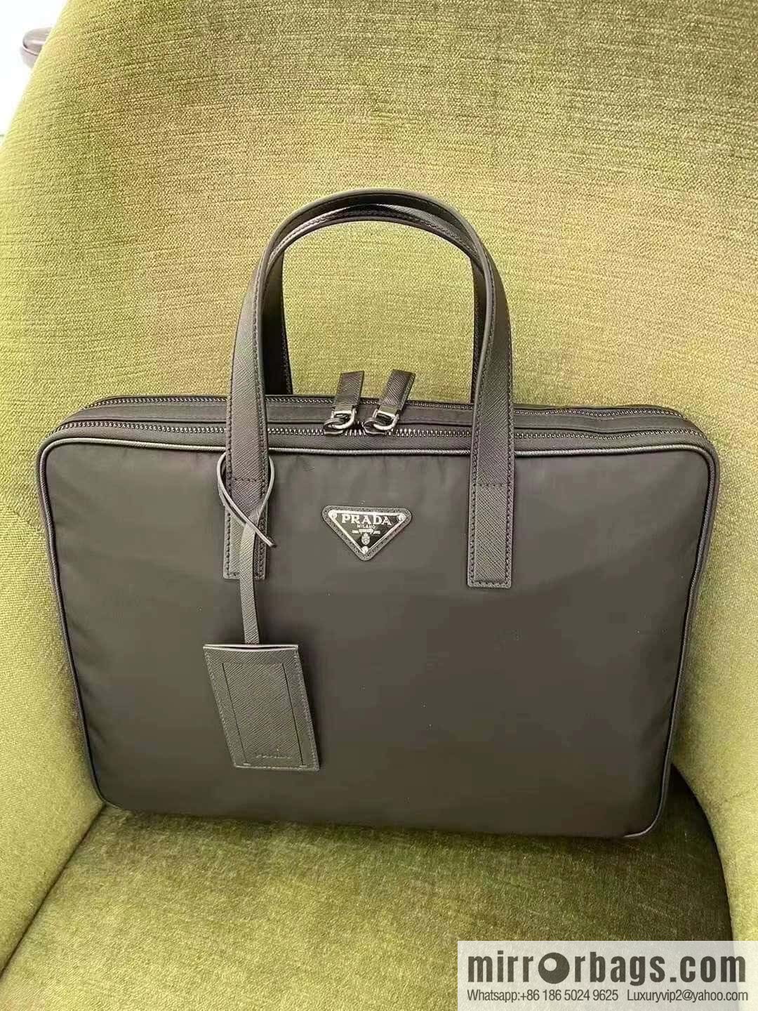 PRADA new briefcase 🎉 new 2VE005 triangle standard