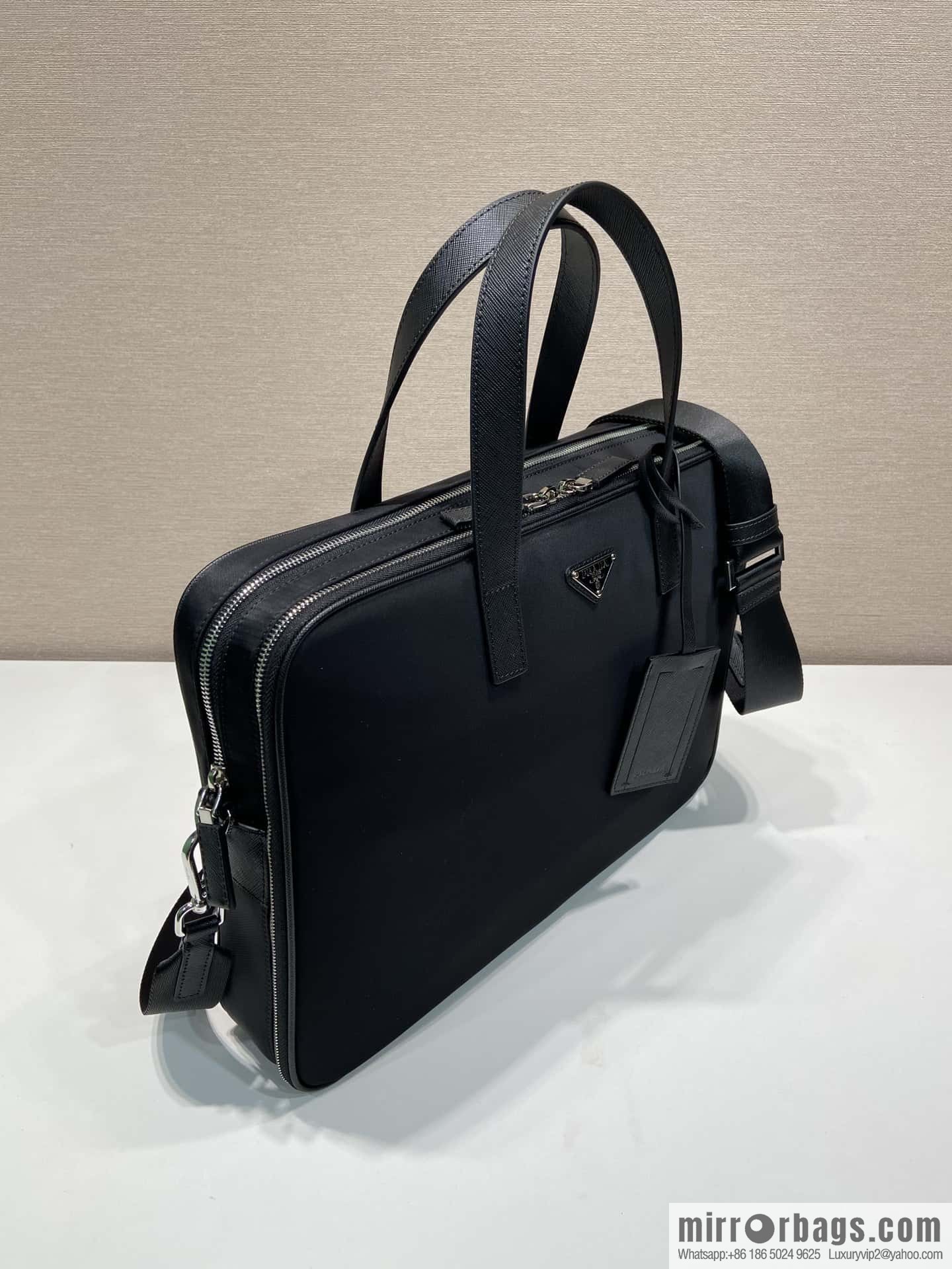 PRADA new briefcase 🎉 new 2VE005 triangle standard