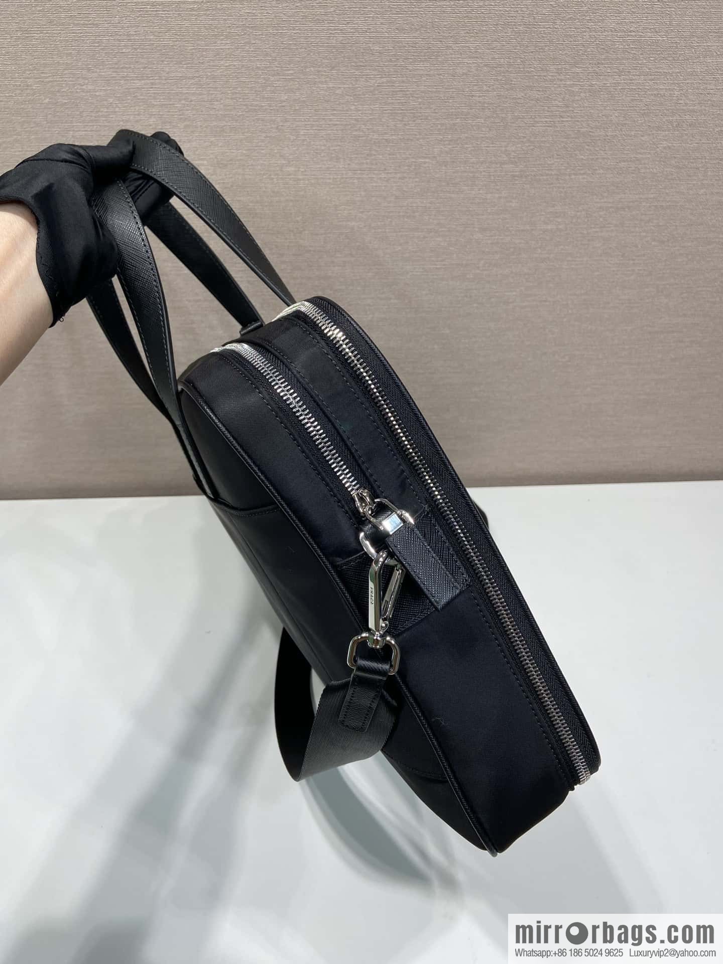 PRADA new briefcase 🎉 new 2VE005 triangle standard