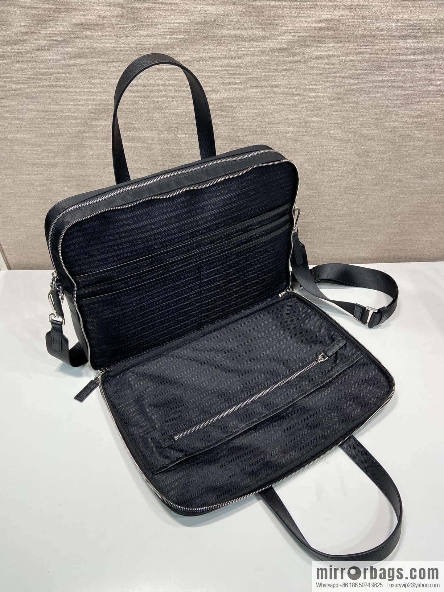 PRADA new briefcase 🎉 new 2VE005 triangle standard