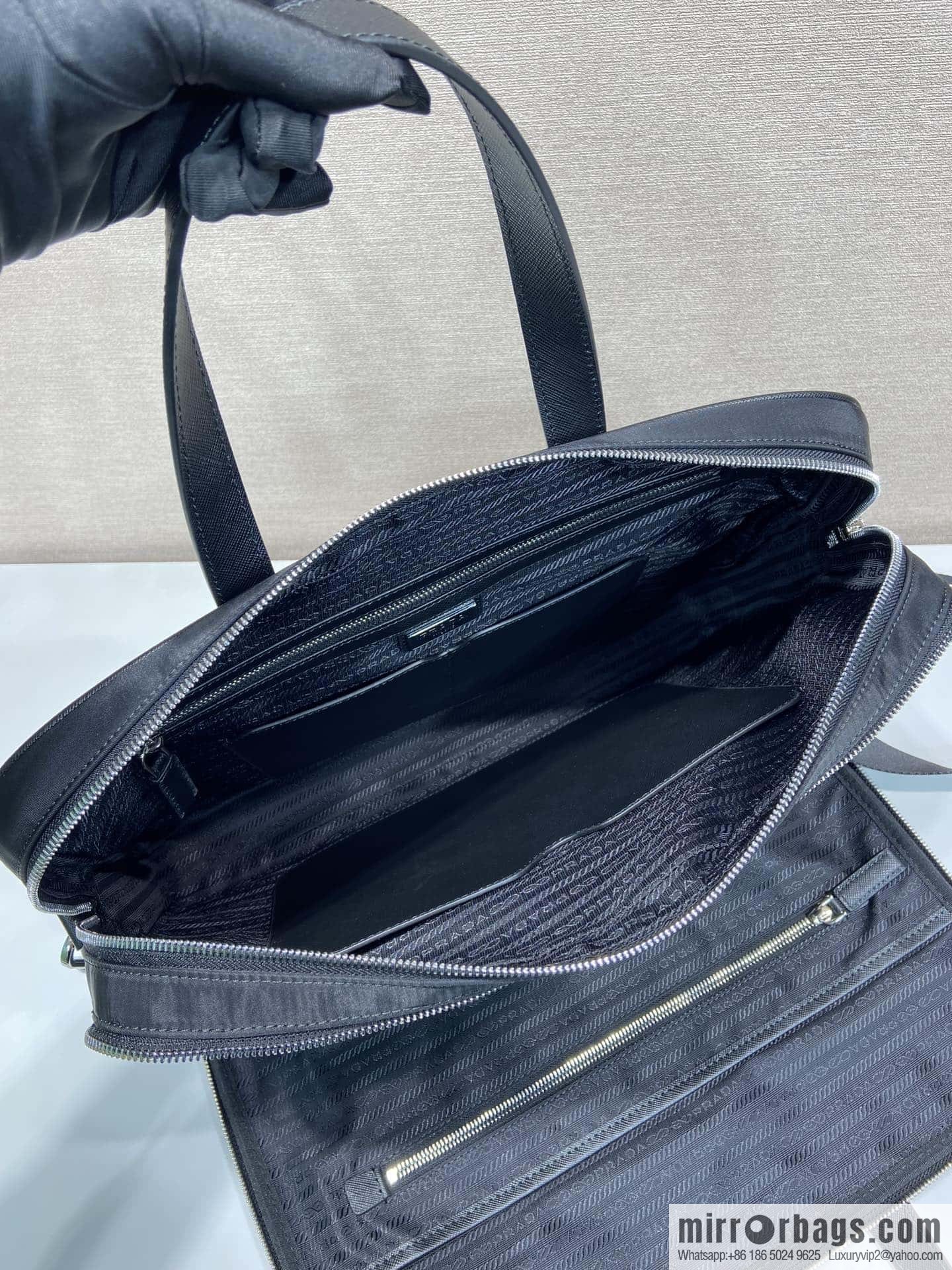 PRADA new briefcase 🎉 new 2VE005 triangle standard