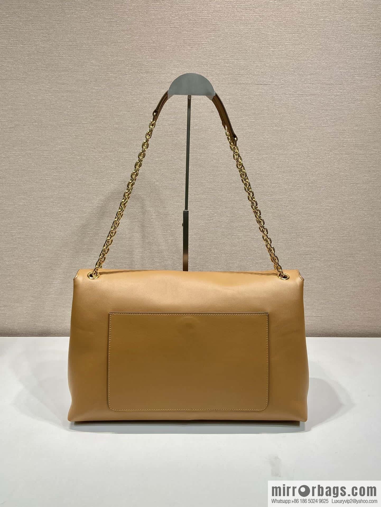 PRADA new flip women's bag 1BD068 caramel color