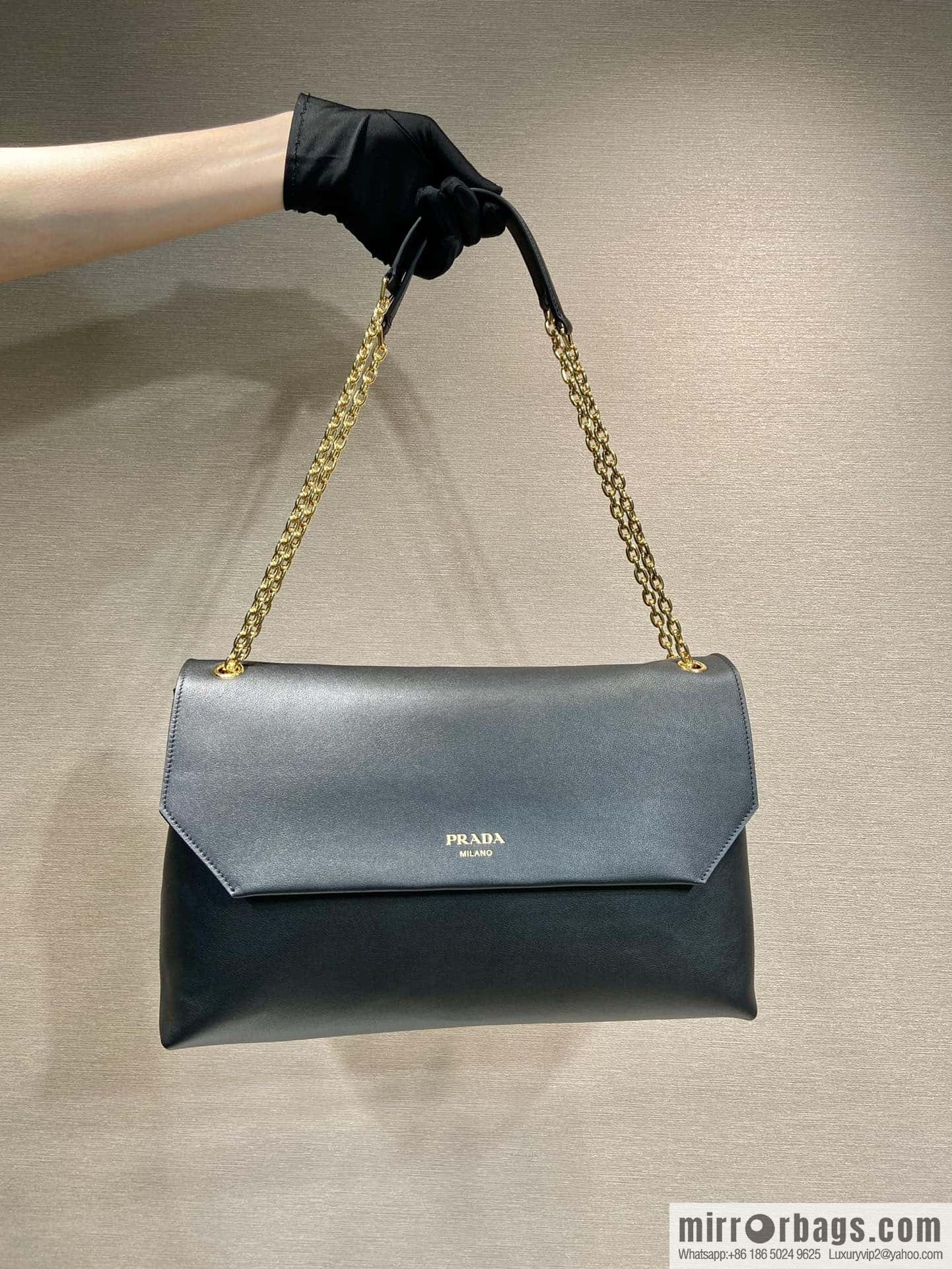 PRADA new flip women's bag 1BD068 black