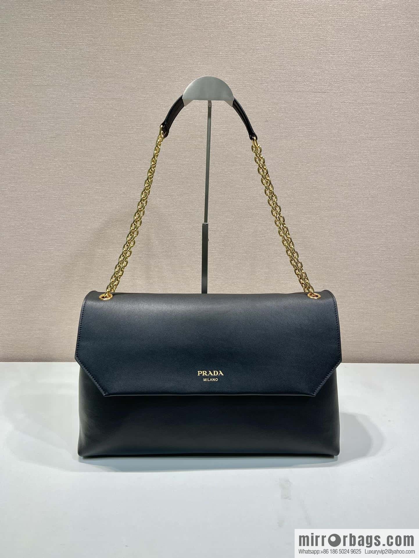 PRADA new flip women's bag 1BD068 black