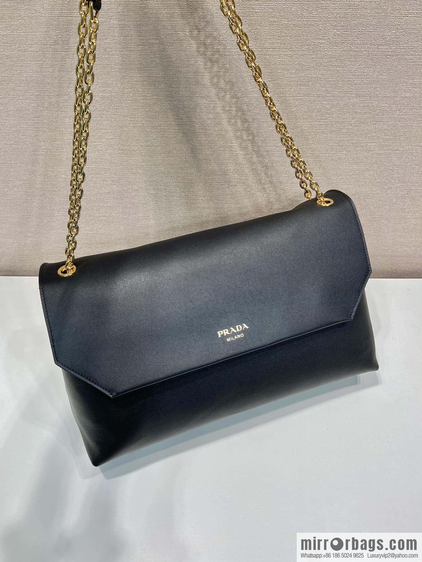 PRADA new flip women's bag 1BD068 black
