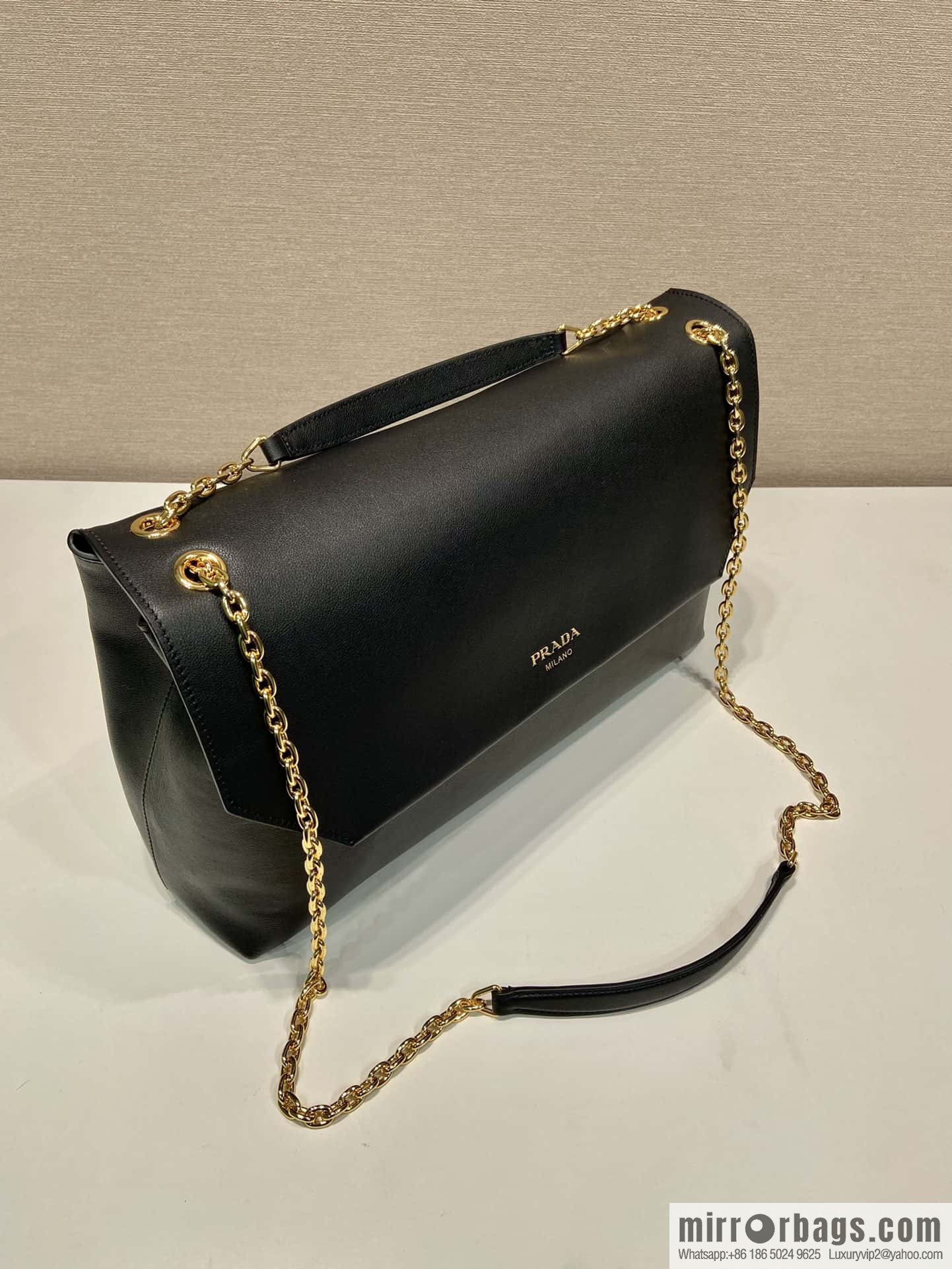 PRADA new flip women's bag 1BD068 black