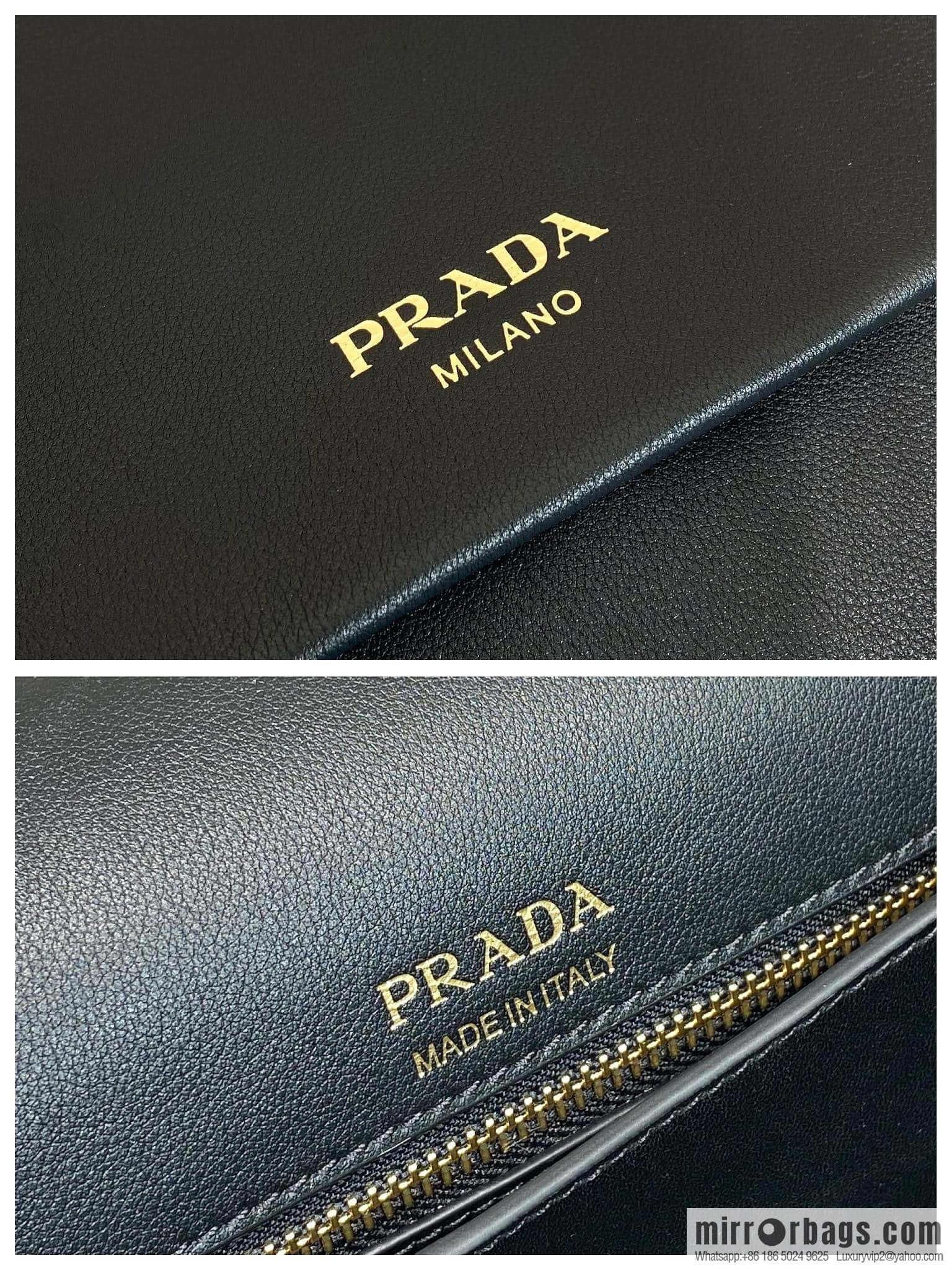 PRADA new flip women's bag 1BD068 black