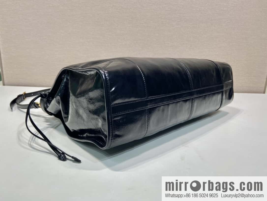 PRADA LusSolf oil wax leather crossbody bag 1BA439 extra large