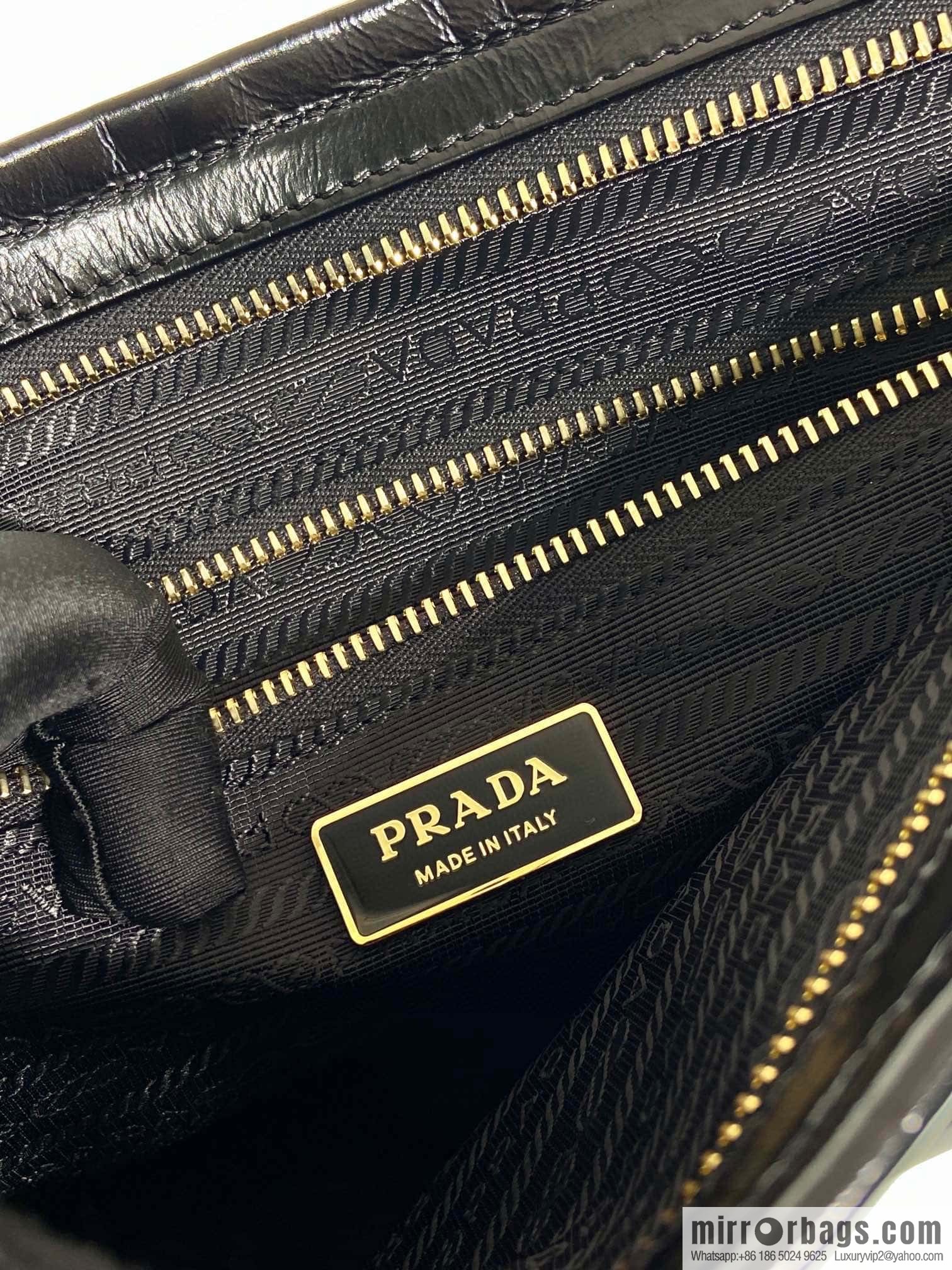 PRADA LusSolf oil wax leather crossbody bag 1BA439 extra large