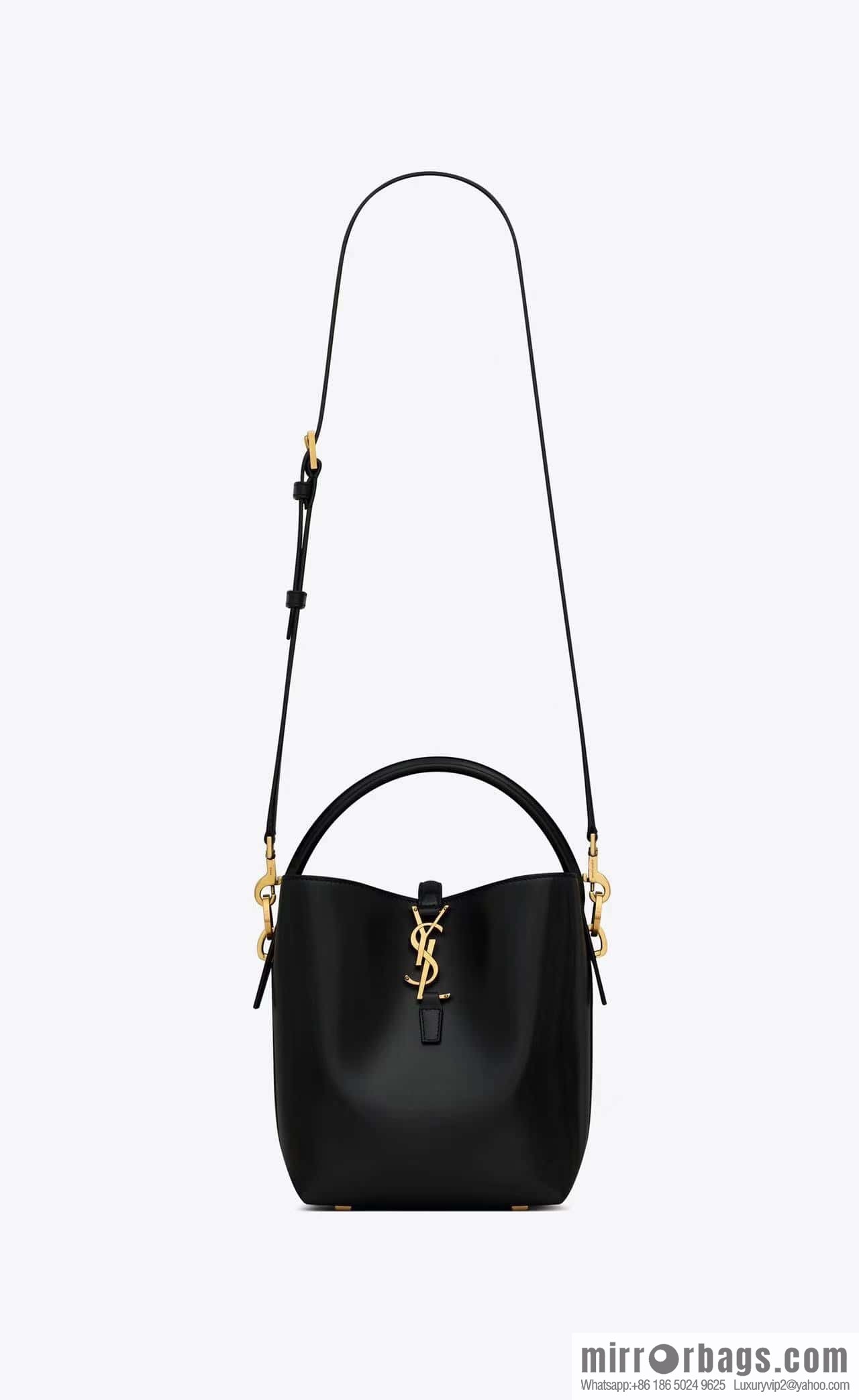 SAINT LAURENT Saint Laurent YSL summer new model _ small bucket bag 749036 black gold
