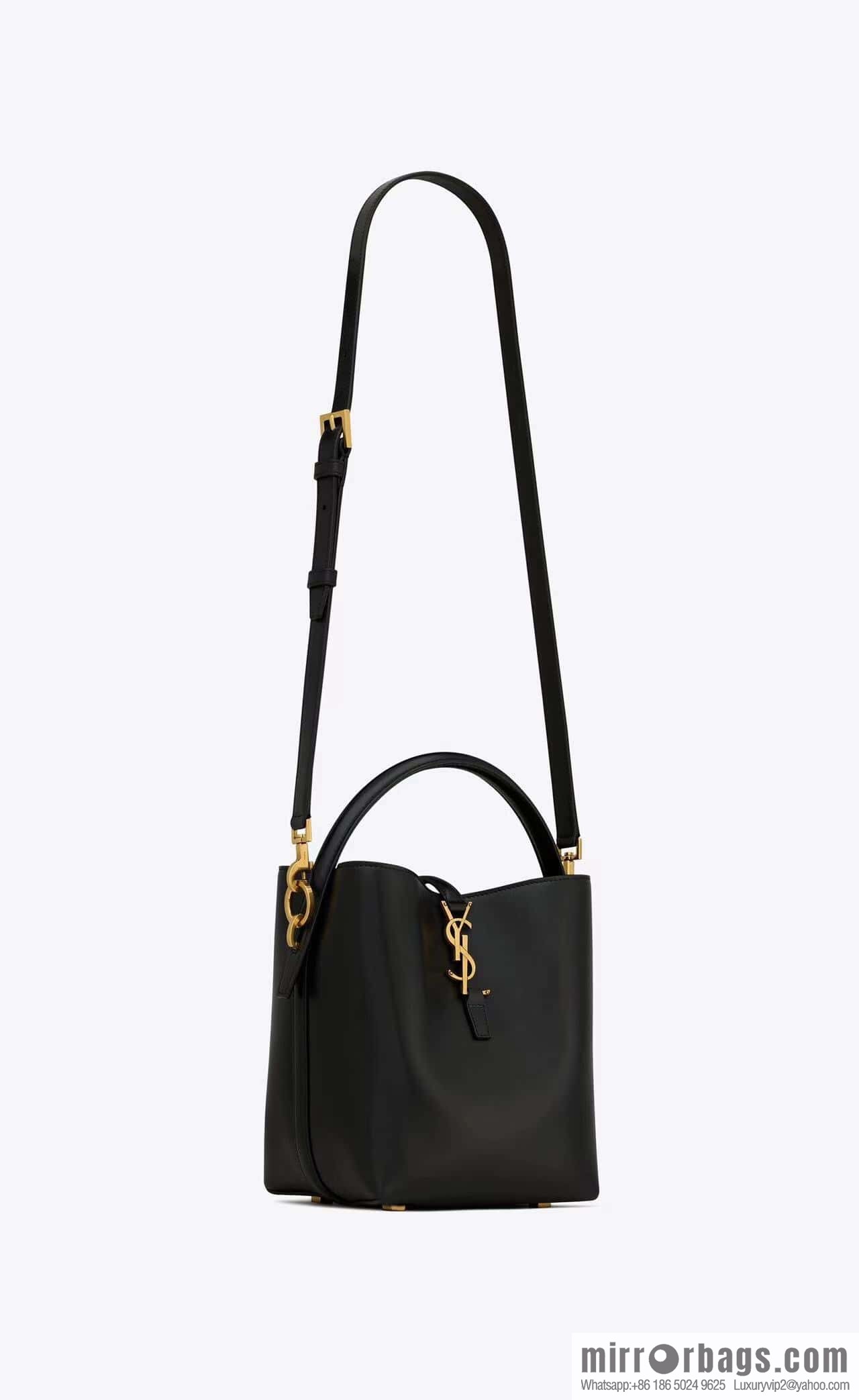 SAINT LAURENT Saint Laurent YSL summer new model _ small bucket bag 749036 black gold