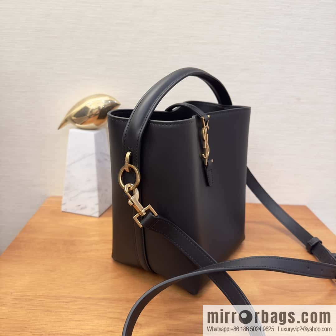 SAINT LAURENT Saint Laurent YSL summer new model _ small bucket bag 749036 black gold