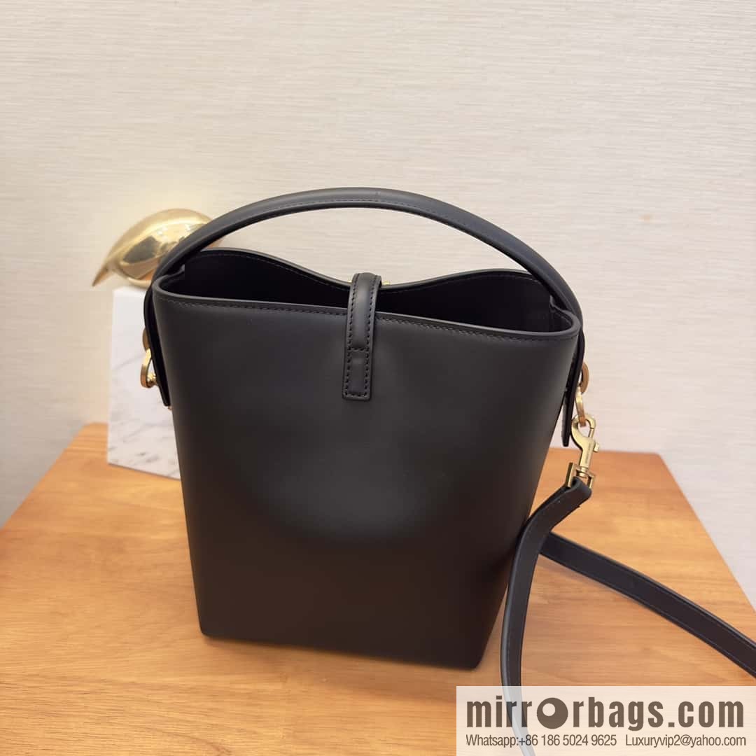 SAINT LAURENT Saint Laurent YSL summer new model _ small bucket bag 749036 black gold