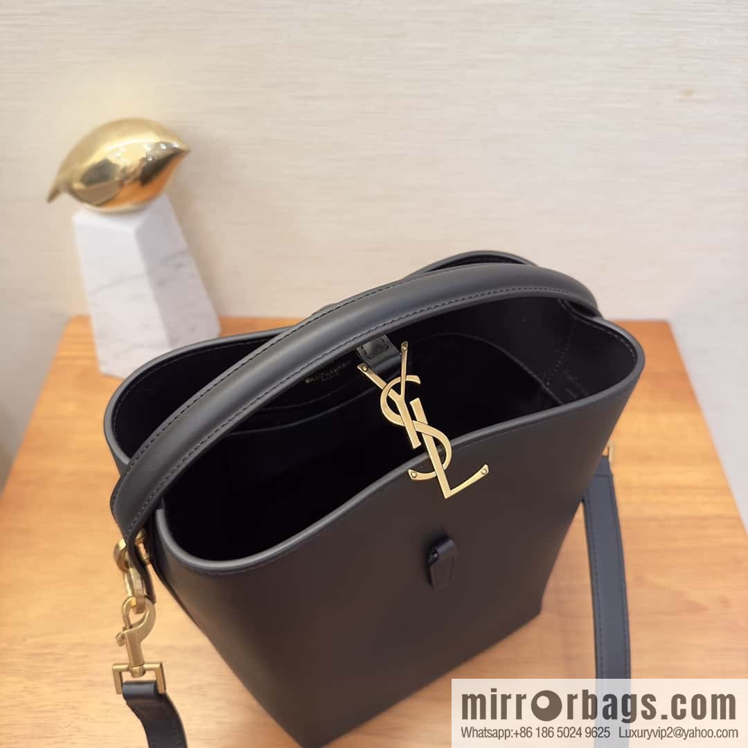 SAINT LAURENT Saint Laurent YSL summer new model _ small bucket bag 749036 black gold