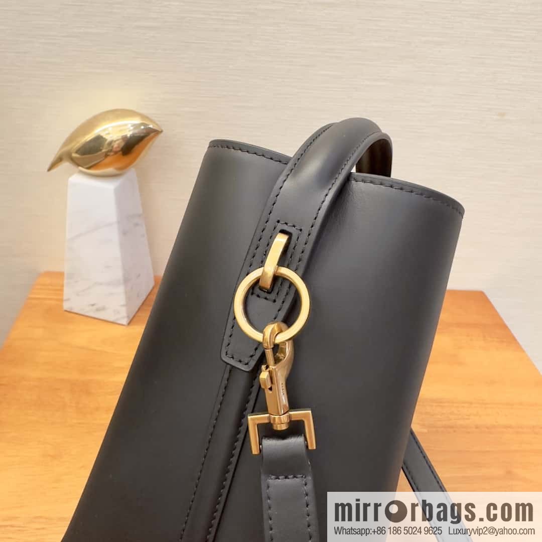 SAINT LAURENT Saint Laurent YSL summer new model _ small bucket bag 749036 black gold