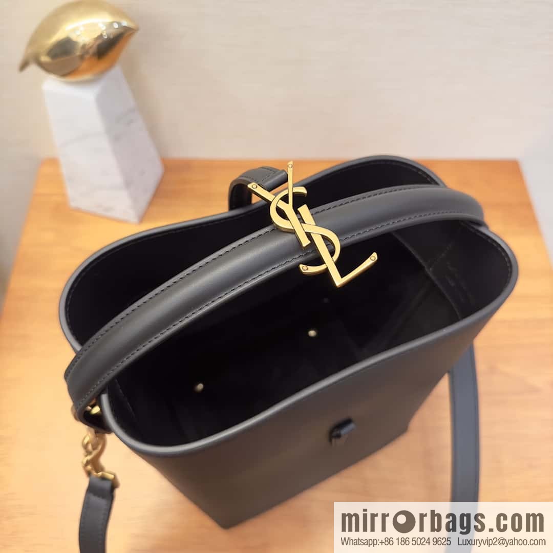 SAINT LAURENT Saint Laurent YSL summer new model _ small bucket bag 749036 black gold
