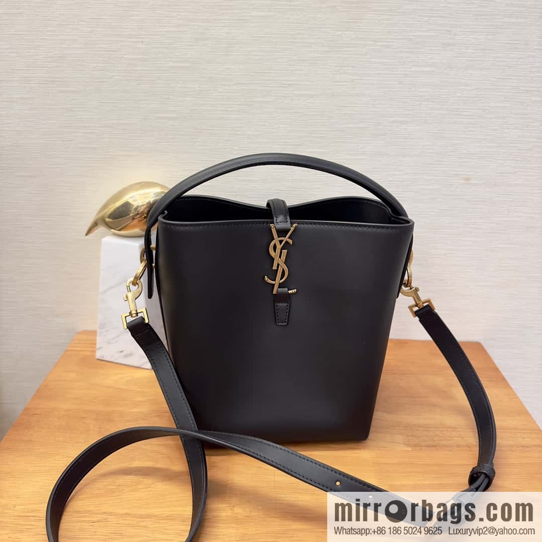 SAINT LAURENT Saint Laurent YSL summer new model _ small bucket bag 749036 black gold