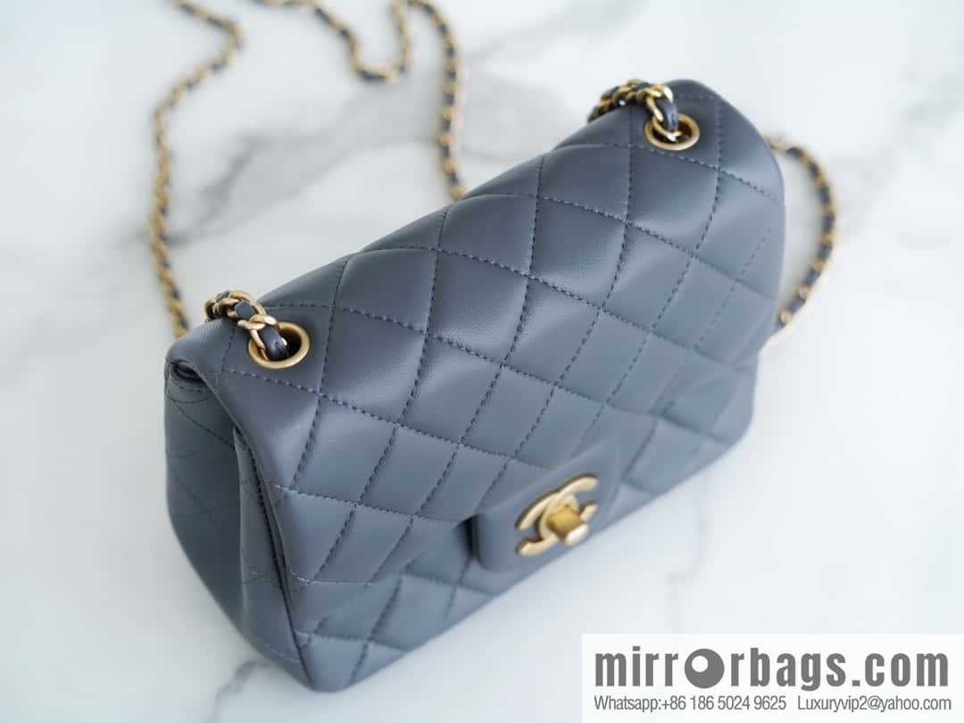 CHANEL Metal Ball Square Fatty AS1786 Dark Grey