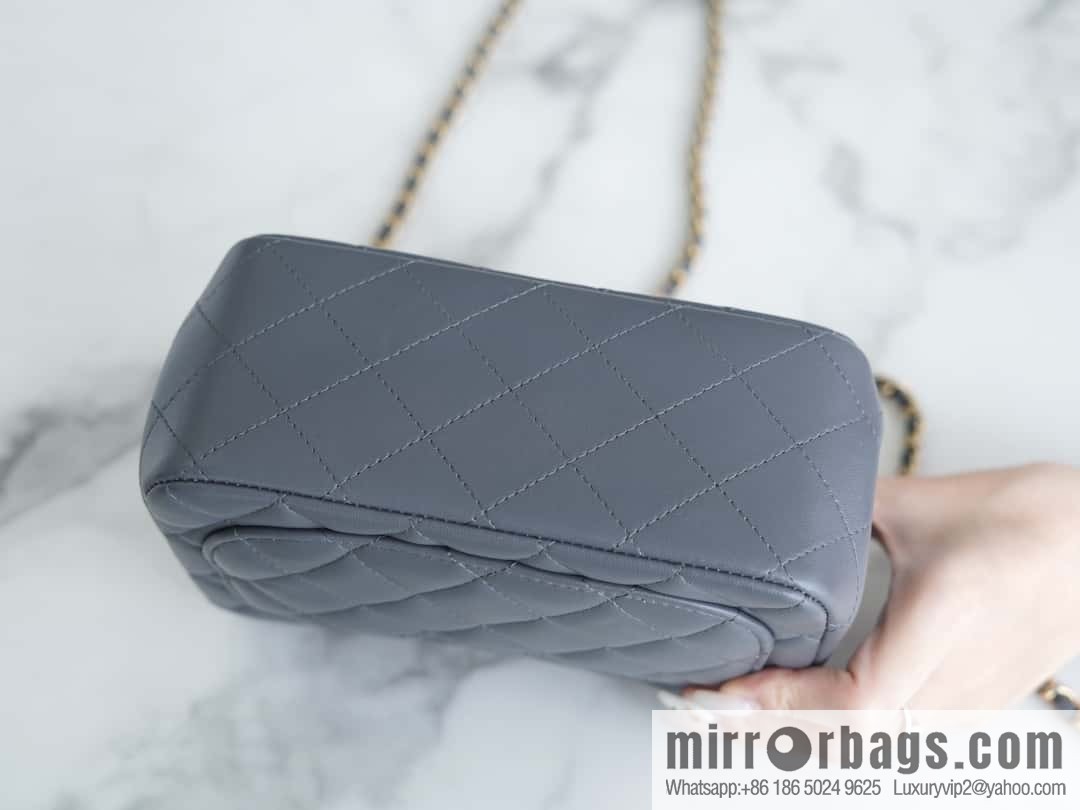 CHANEL Metal Ball Square Fatty AS1786 Dark Grey