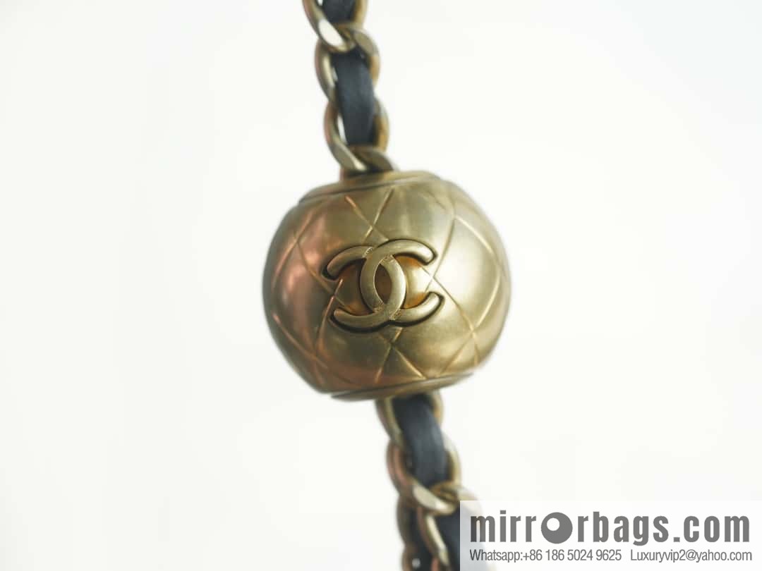 CHANEL Metal Ball Square Fatty AS1786 Dark Grey