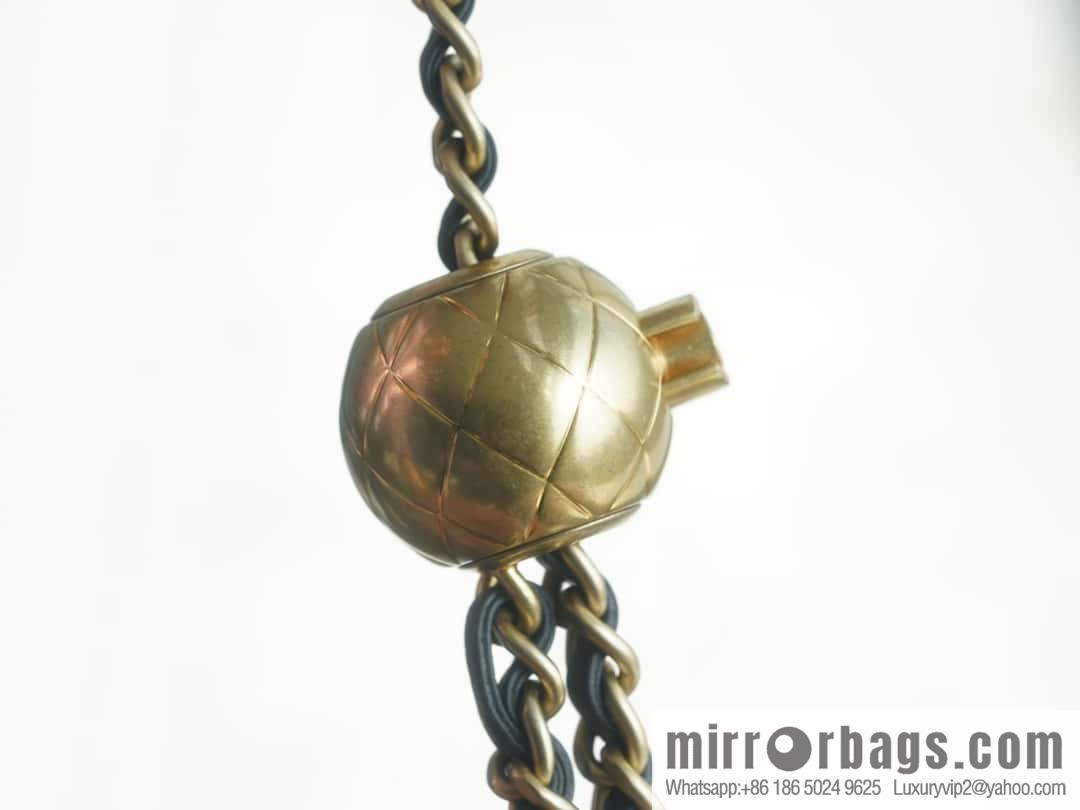 CHANEL Metal Ball Square Fatty AS1786 Dark Grey