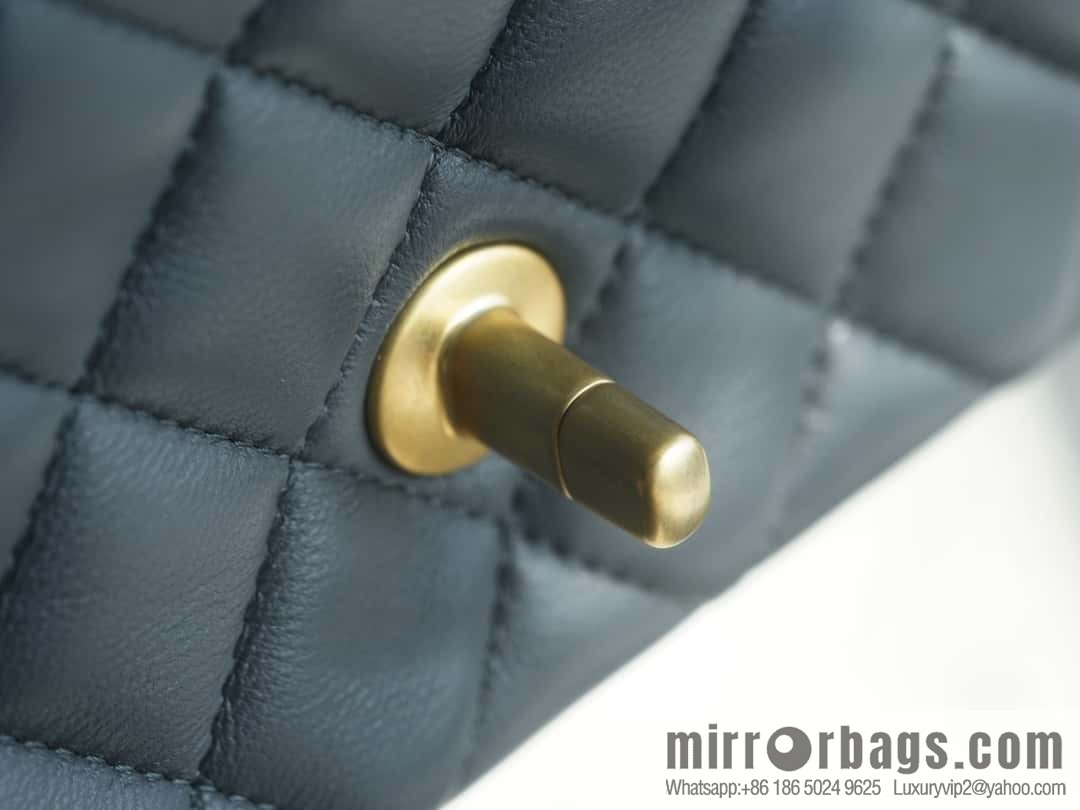 CHANEL Metal Ball Square Fatty AS1786 Dark Grey