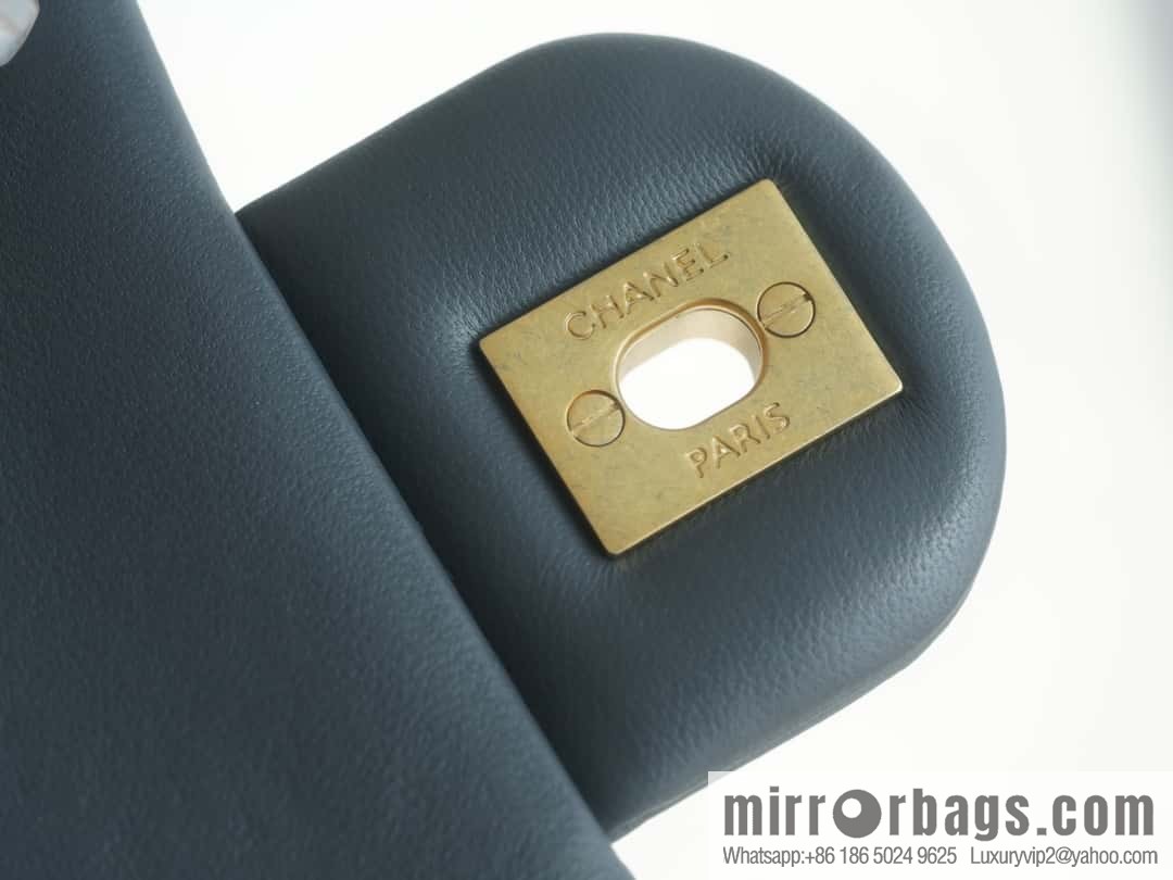 CHANEL Metal Ball Square Fatty AS1786 Dark Grey