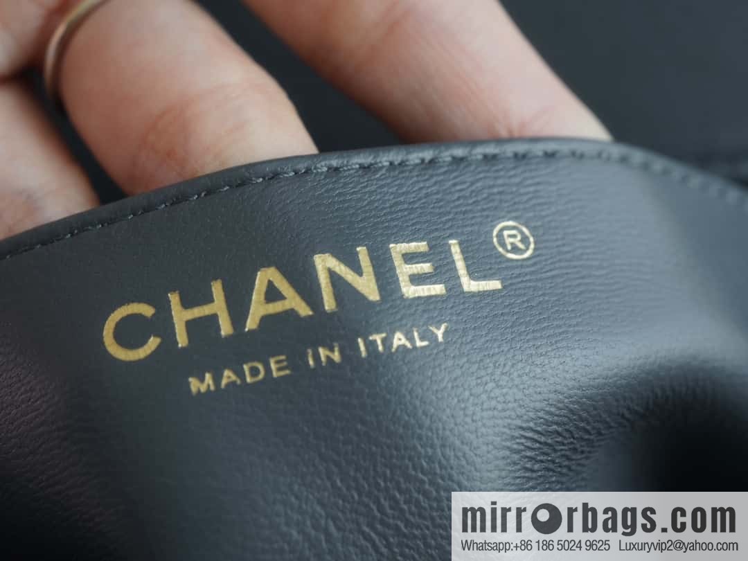 CHANEL Metal Ball Square Fatty AS1786 Dark Grey