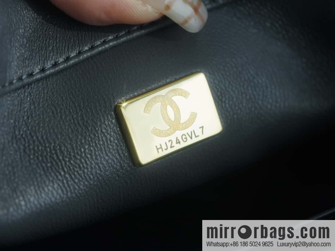 CHANEL Metal Ball Square Fatty AS1786 Dark Grey